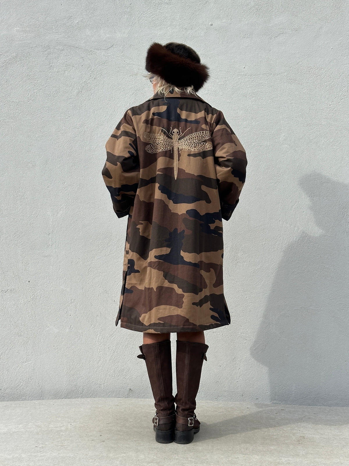 Gaspar 2607510 Lille camo coat brown