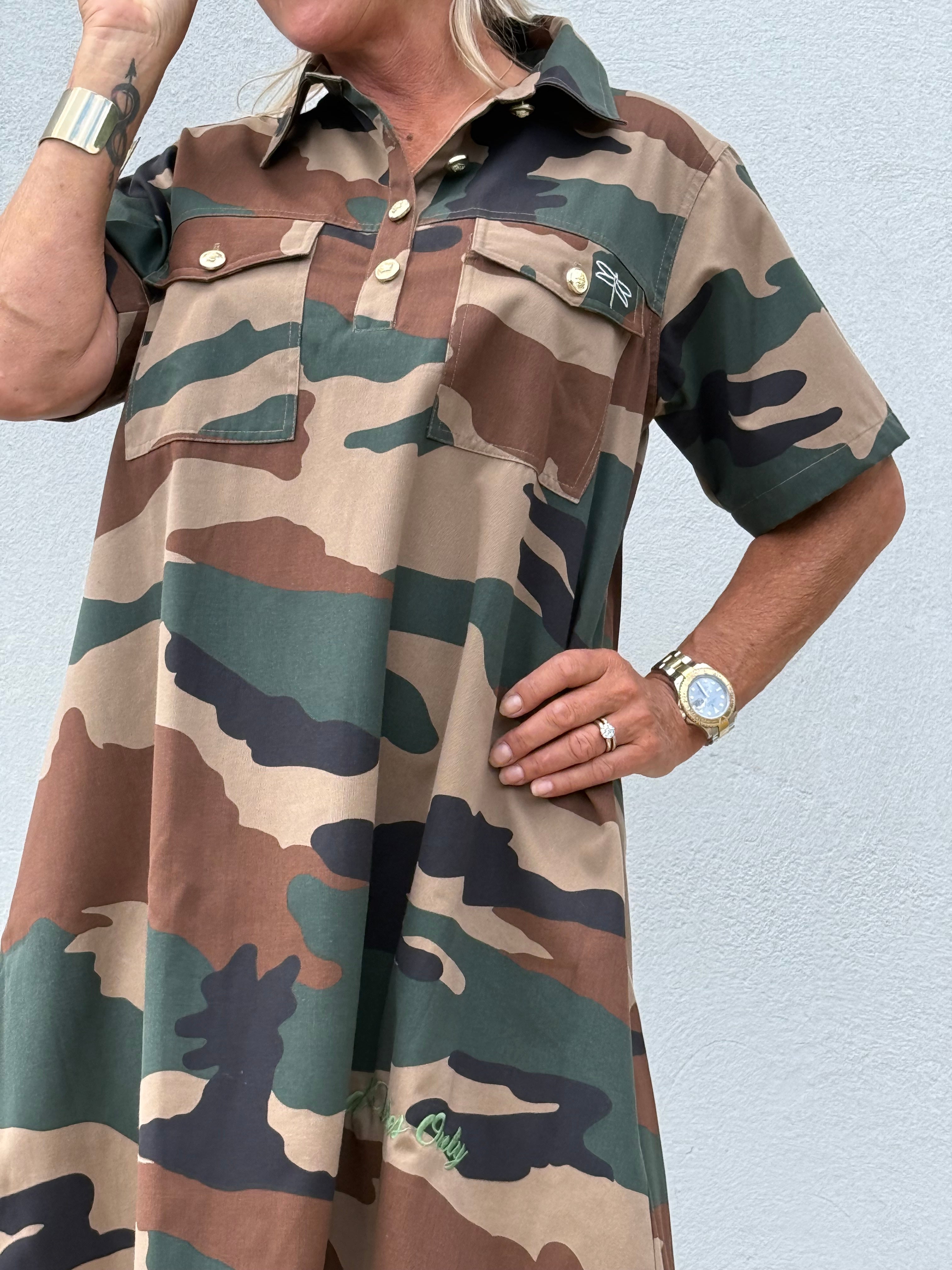 Gaspar 2607700 Nice Camo dress khaky