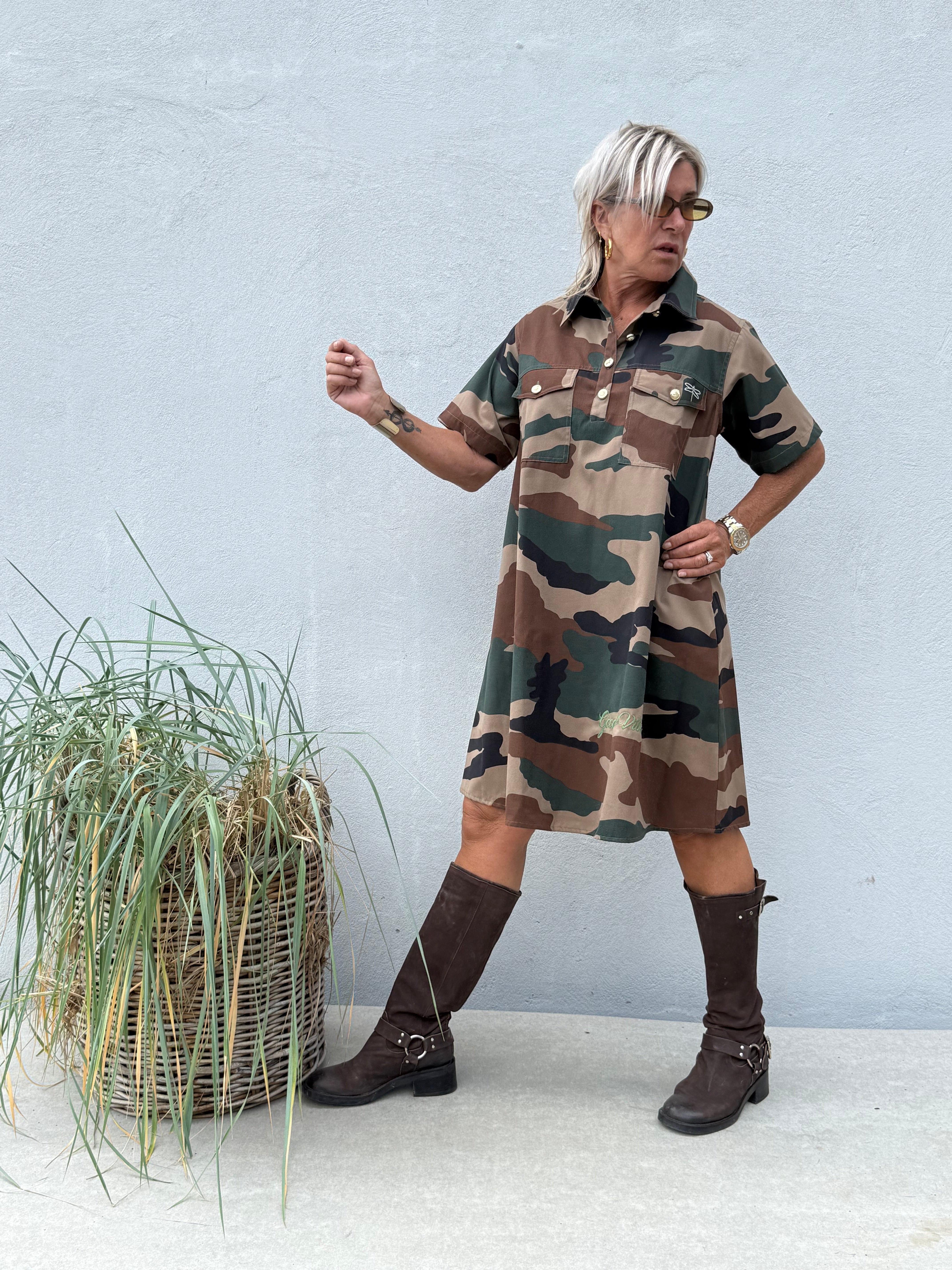 Gaspar 2607700 Nice Camo dress khaky