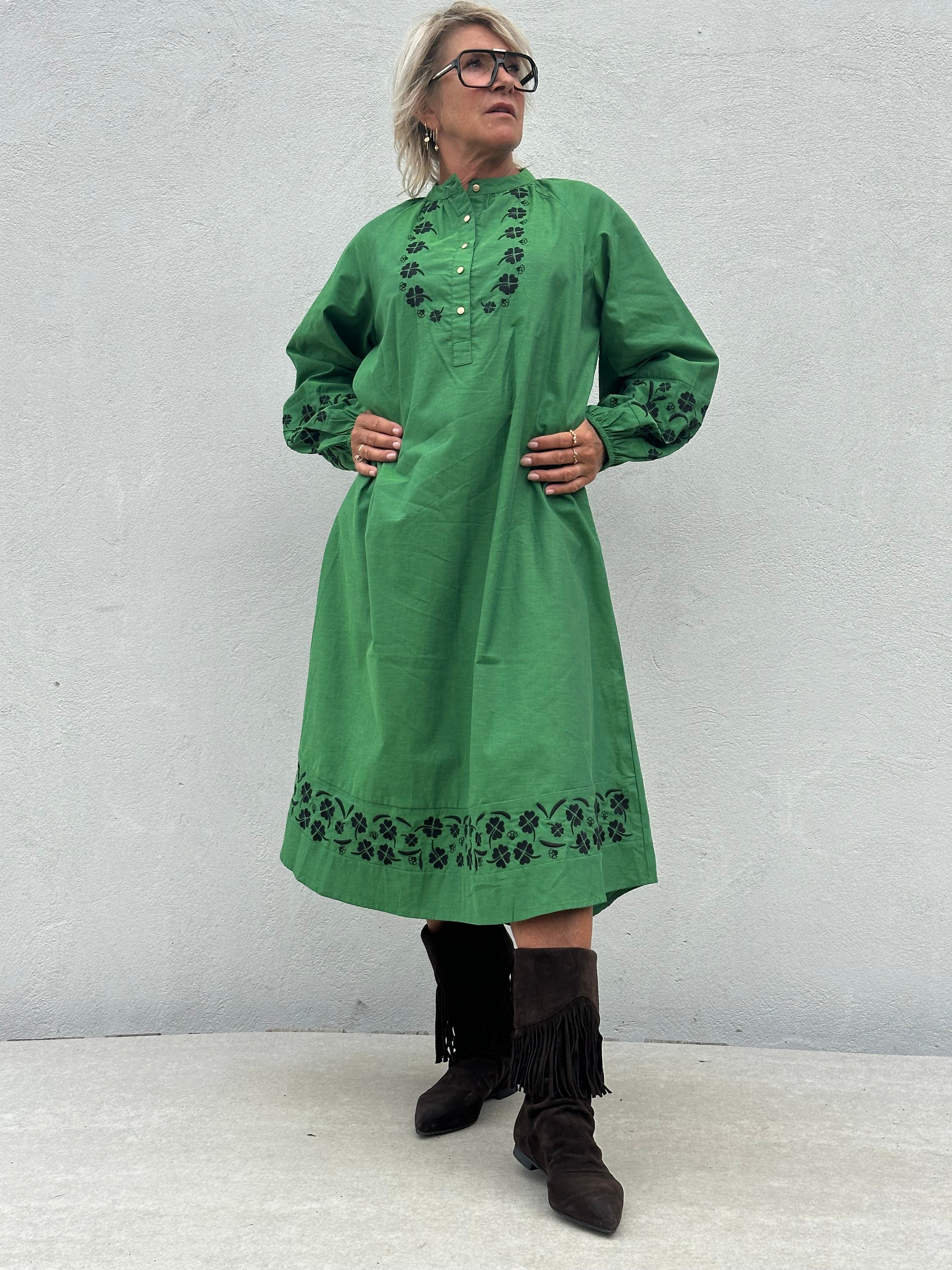 Gaspar 2607713 Moon dress apple green