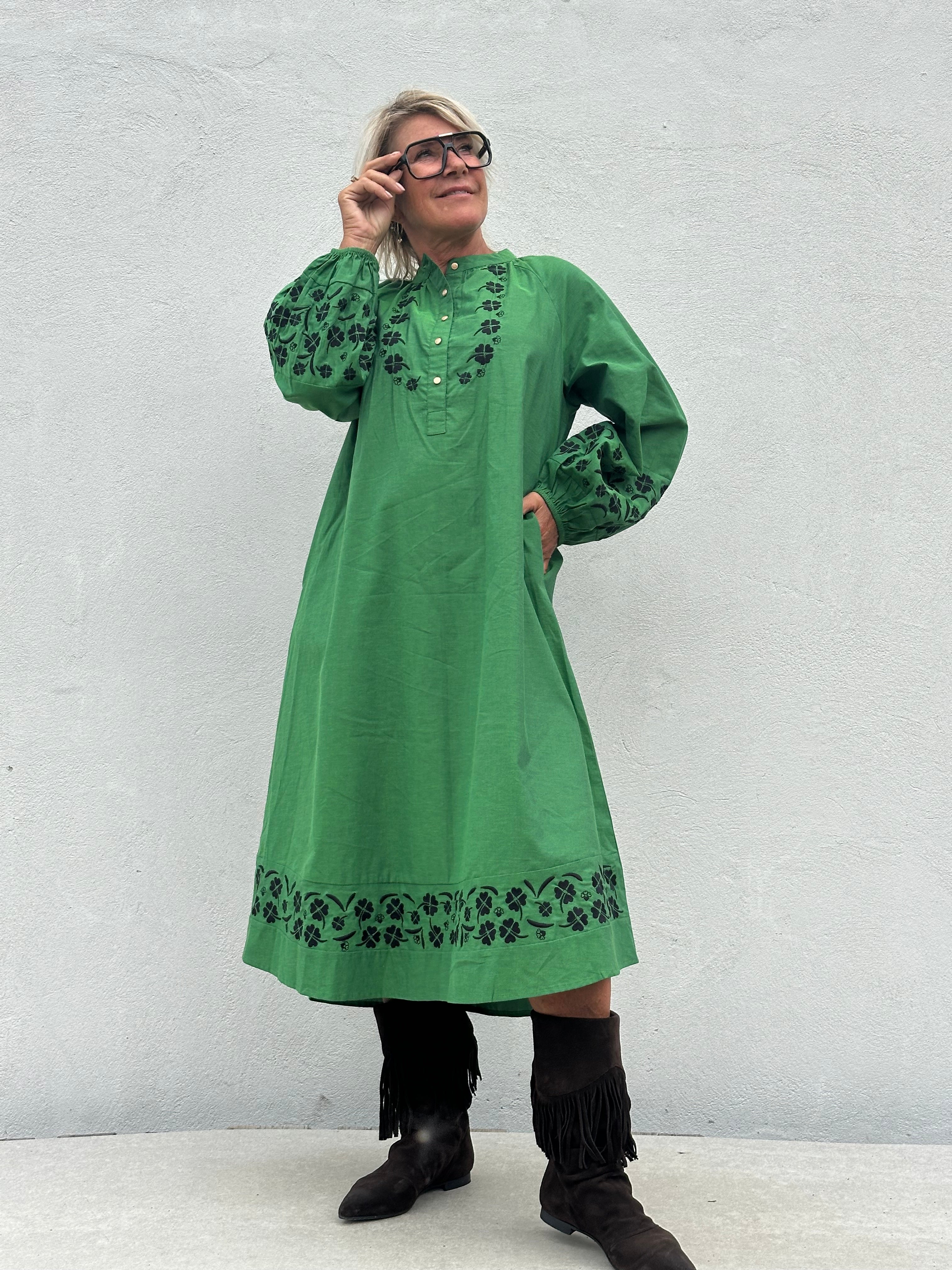 Gaspar 2607713 Moon dress apple green
