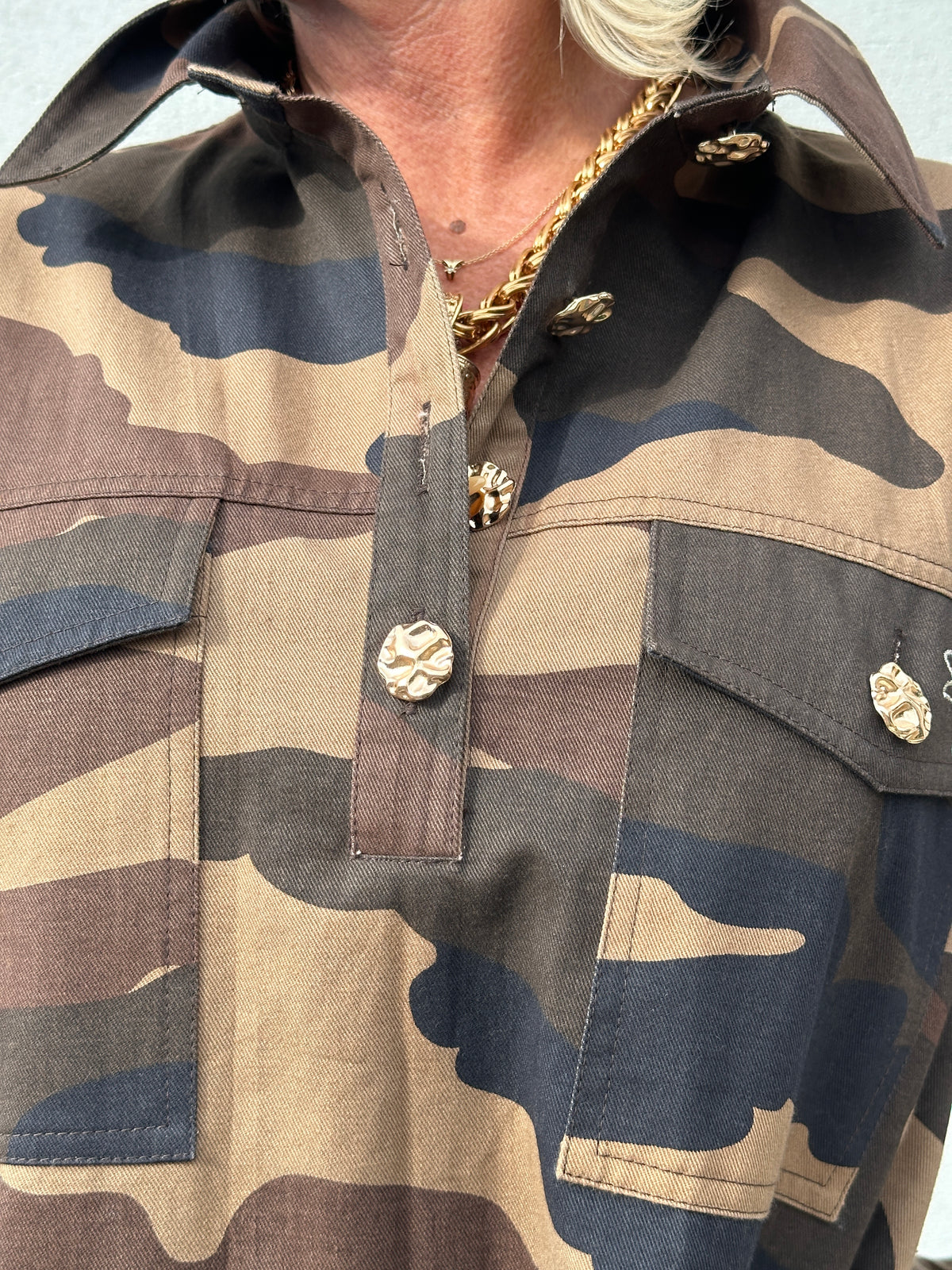 Gaspar 2607721 Nice Camo dress brown