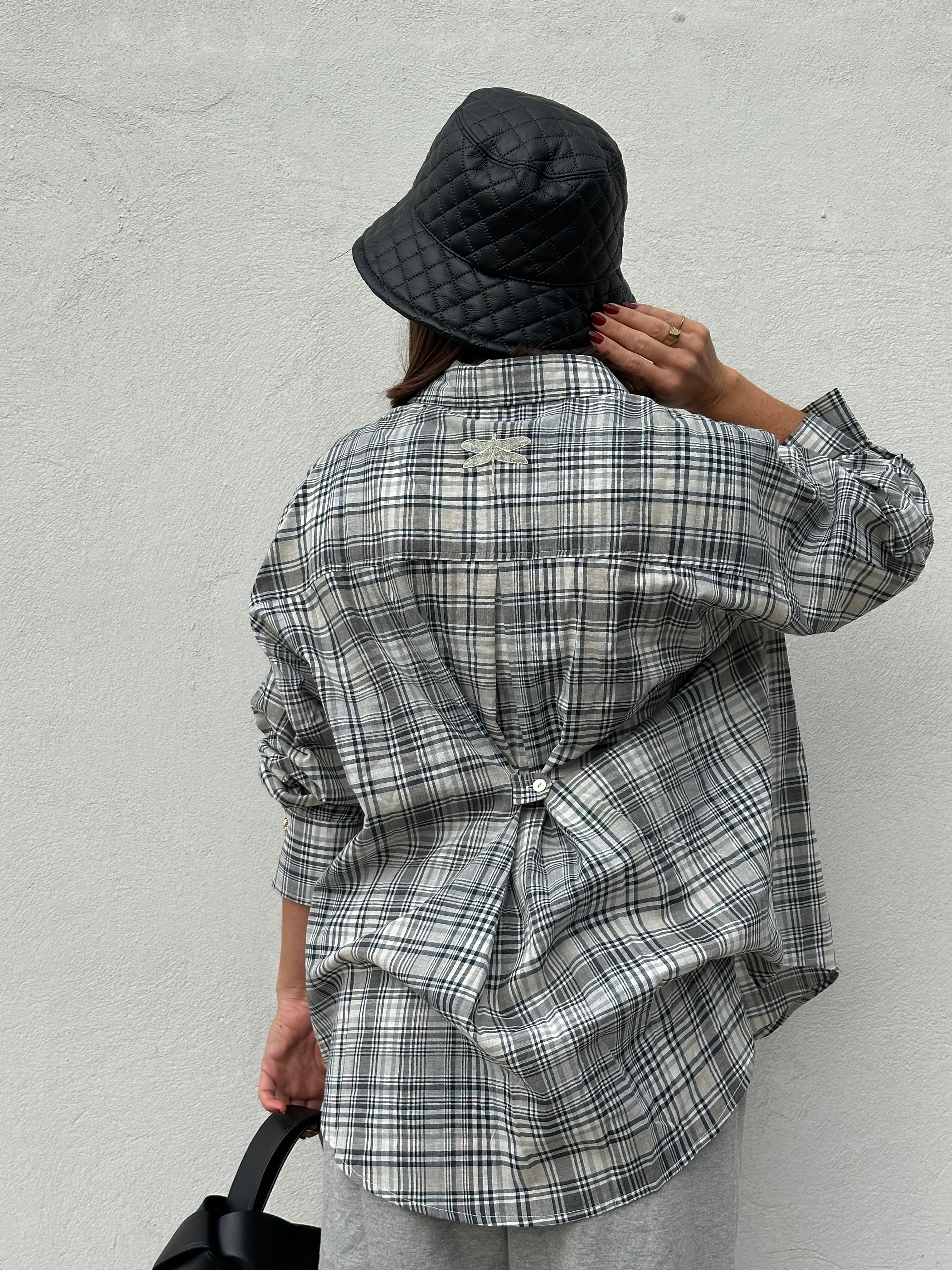 Gaspar 2607347 Sevilla shirt check grey