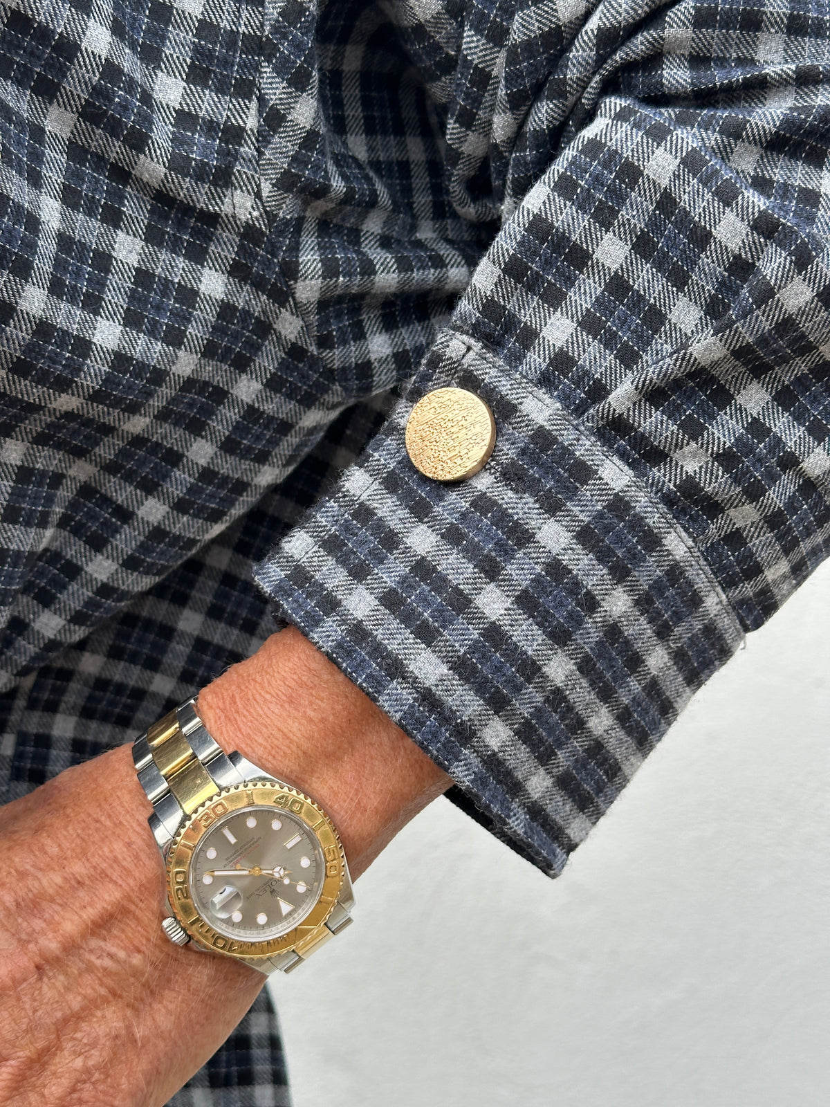 Gaspar 2607748 Sevilla check shirt dark blue