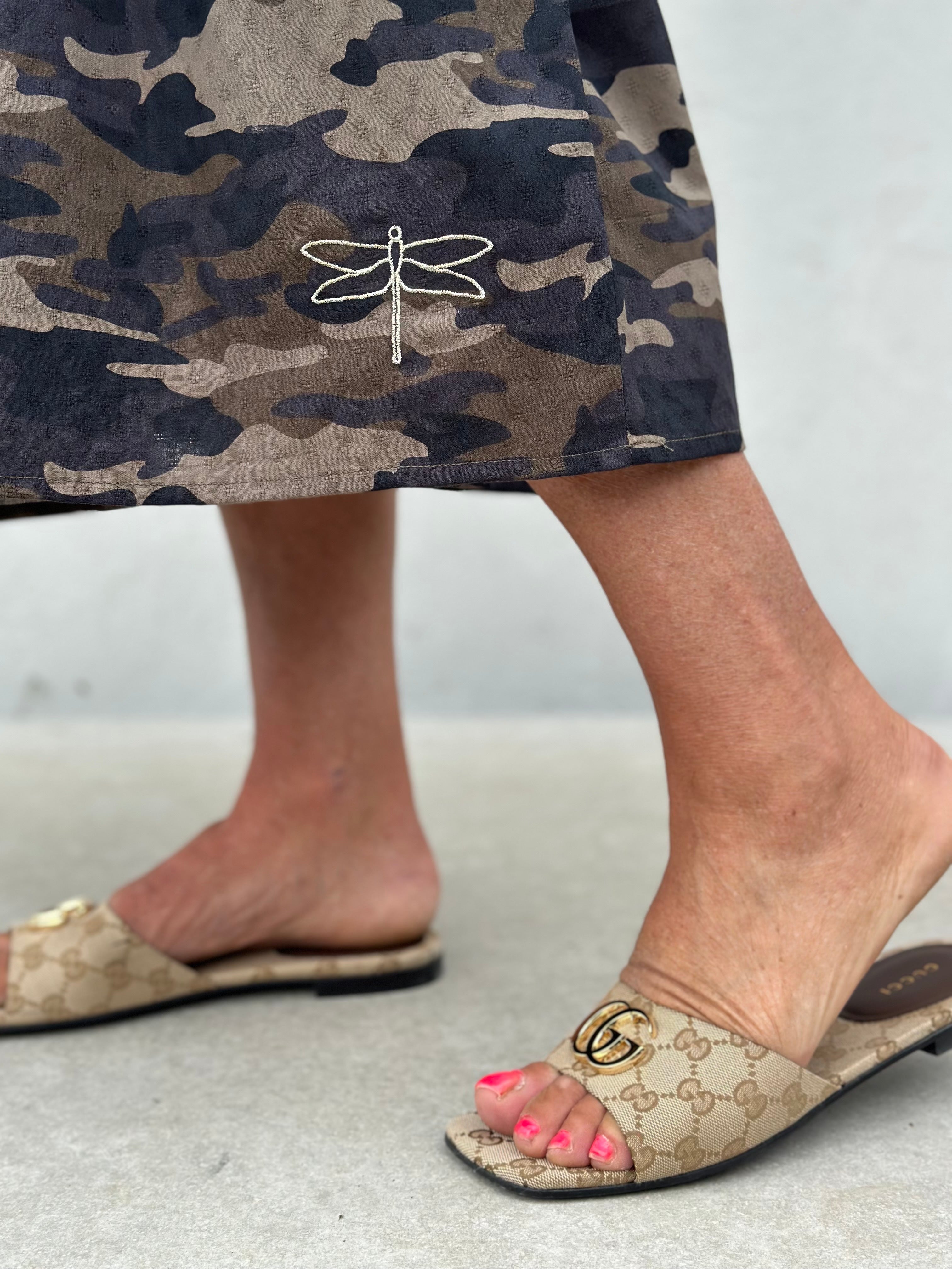 Gaspar 2607902 Vienna Camo skirt green