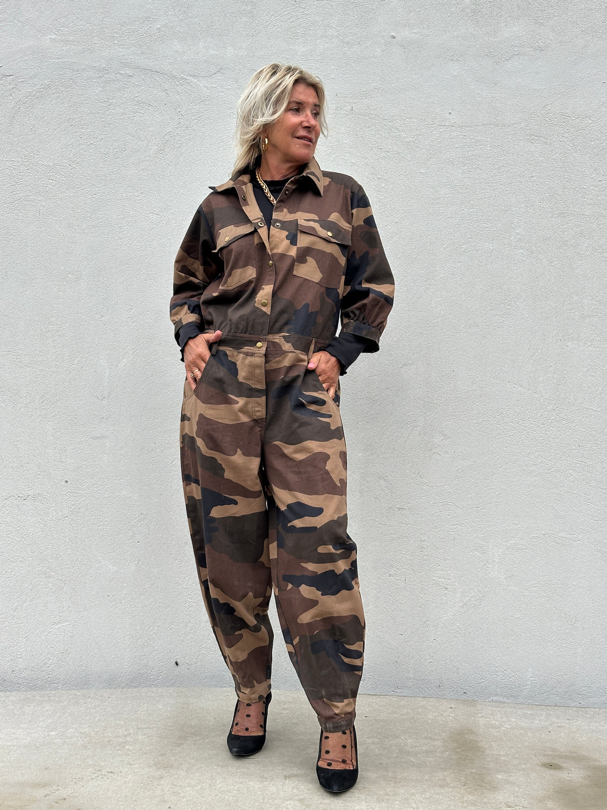 Gaspar 2607906 Belize camo jumpsuit brown