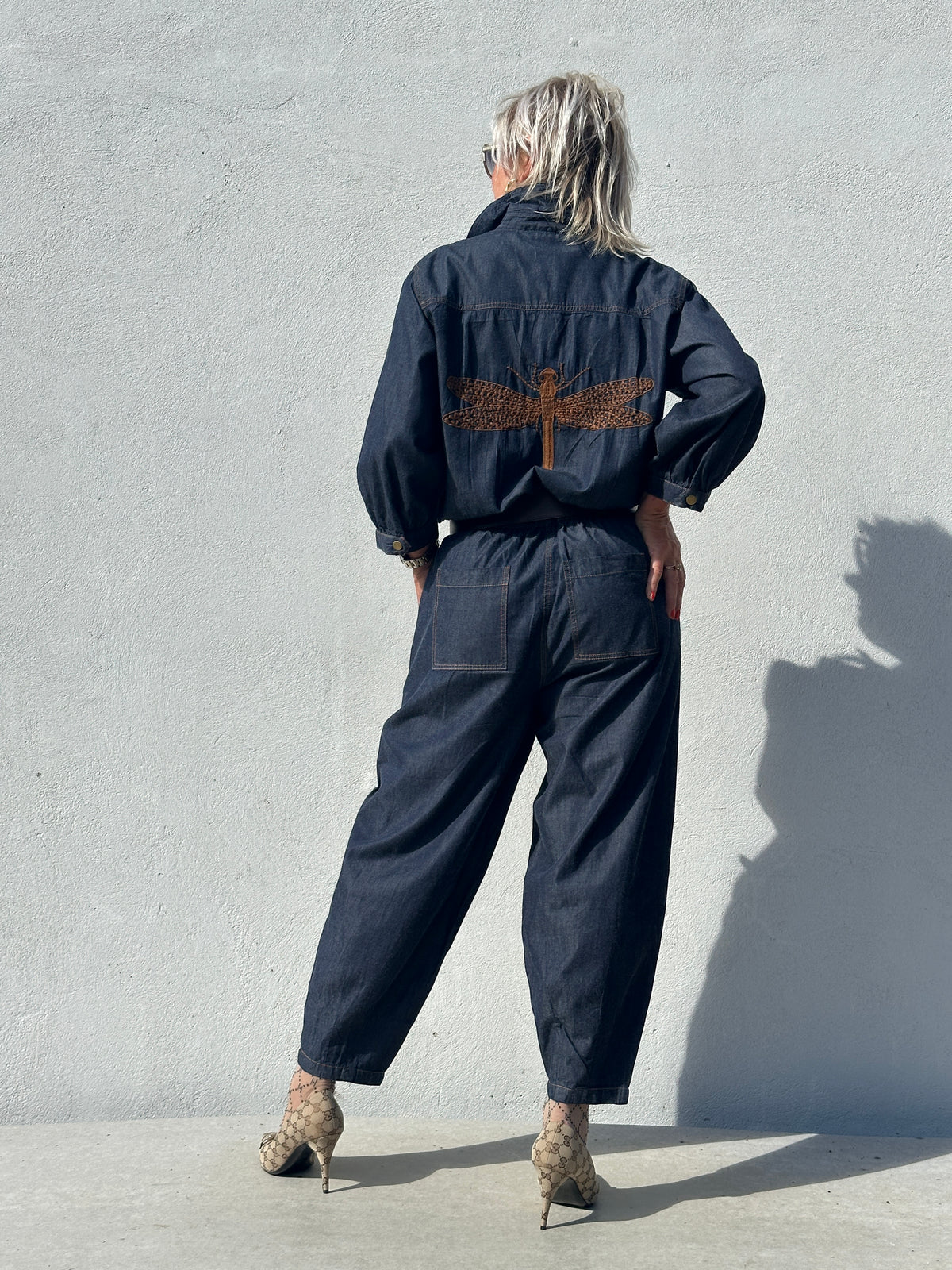 Gaspar 2607907 Belize denim jumpsuit blue