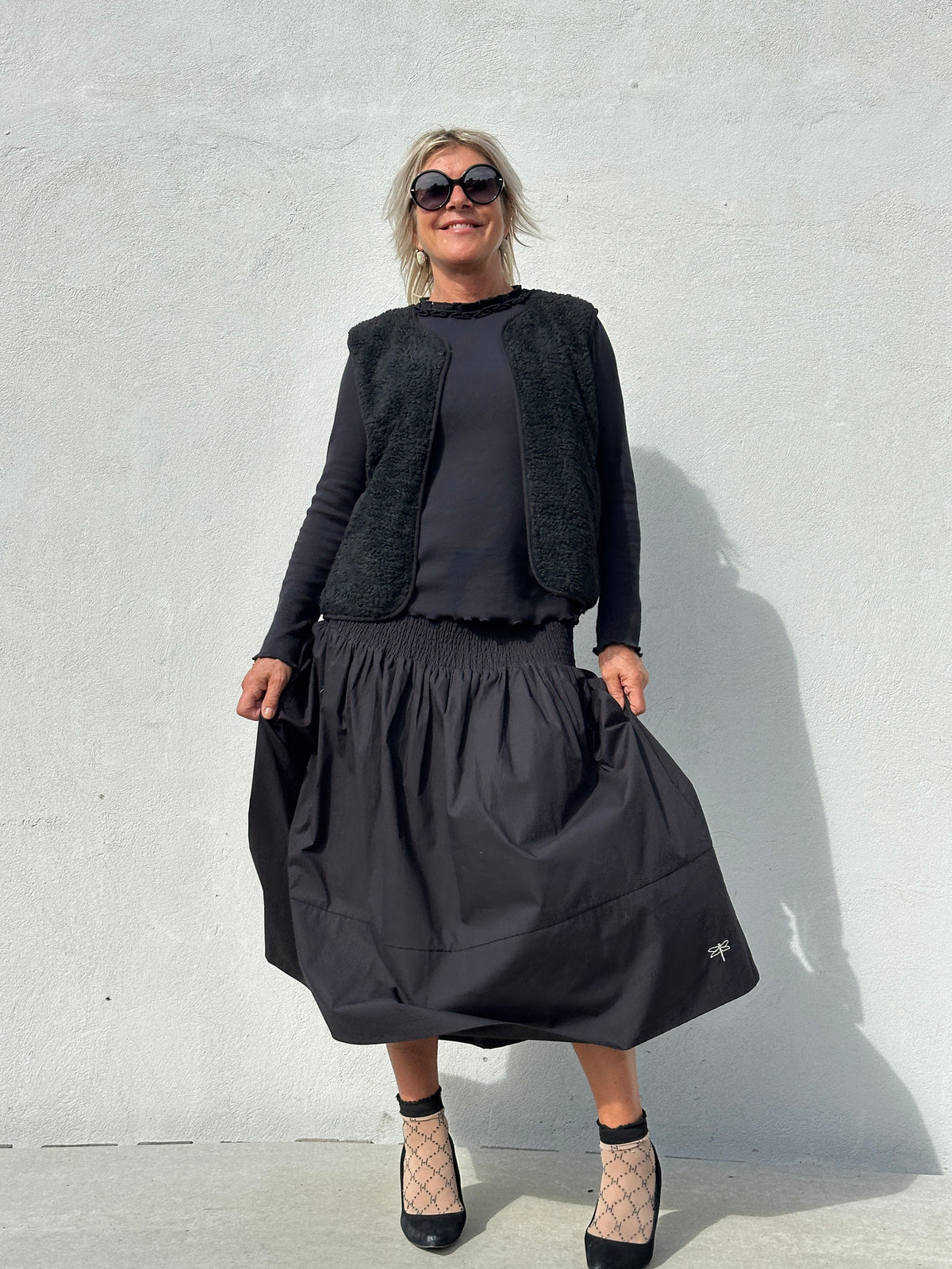 Gaspar 2607914 Vienna skirt black
