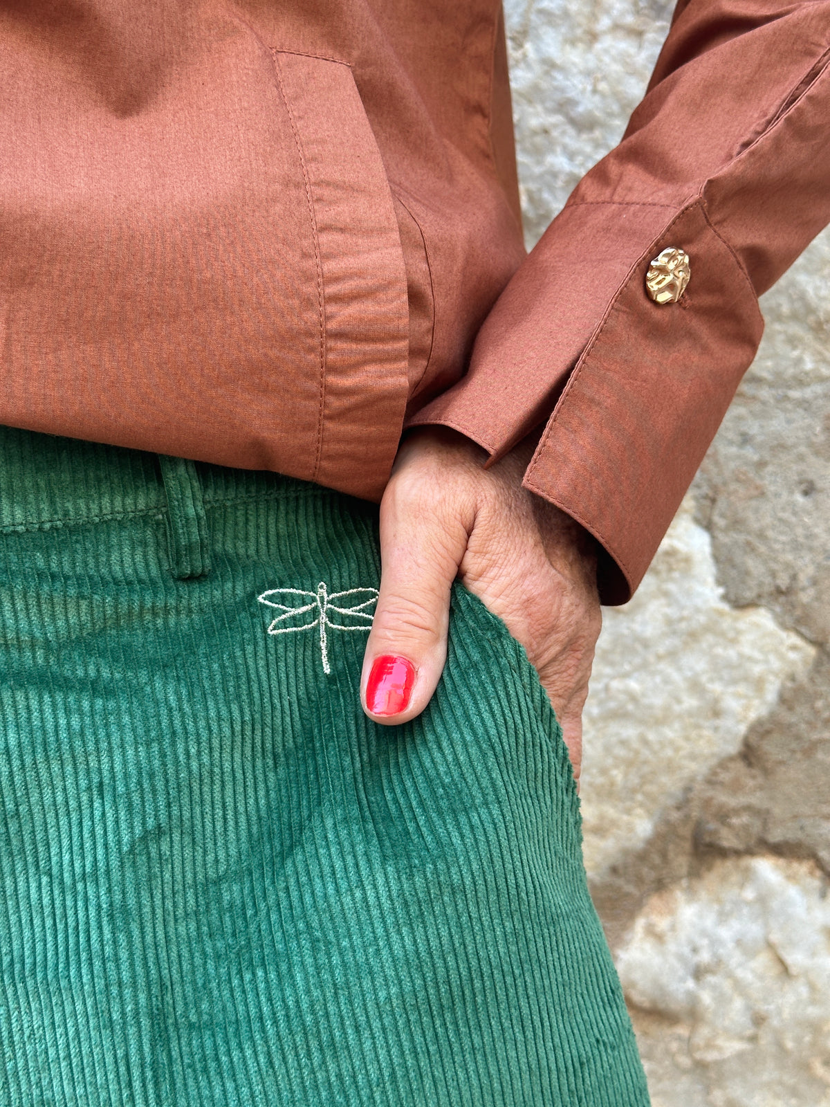 Gaspar 2607924 Colorado pants corduroy green