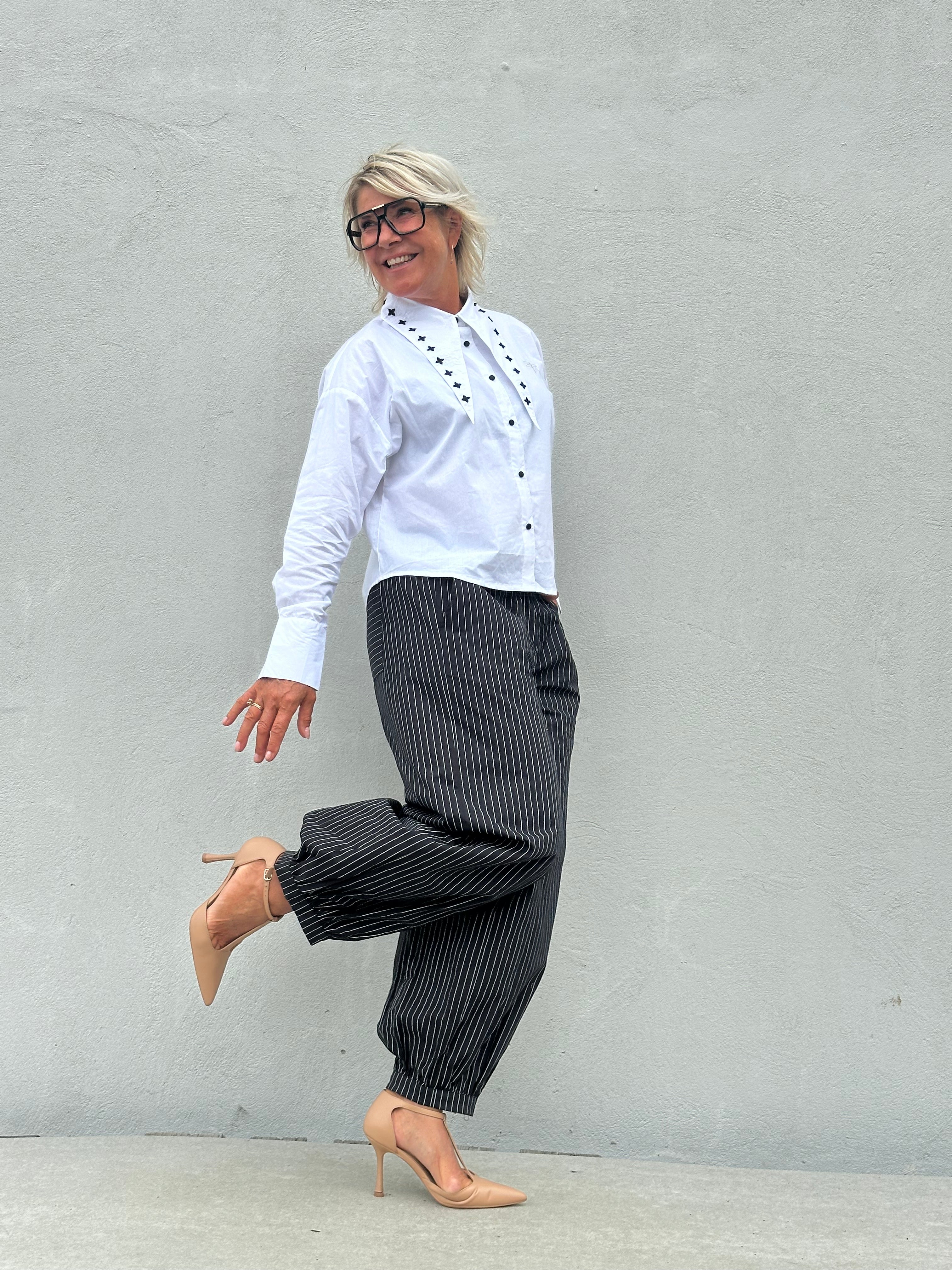 Gaspar 2607934 Tropea pants stripe black