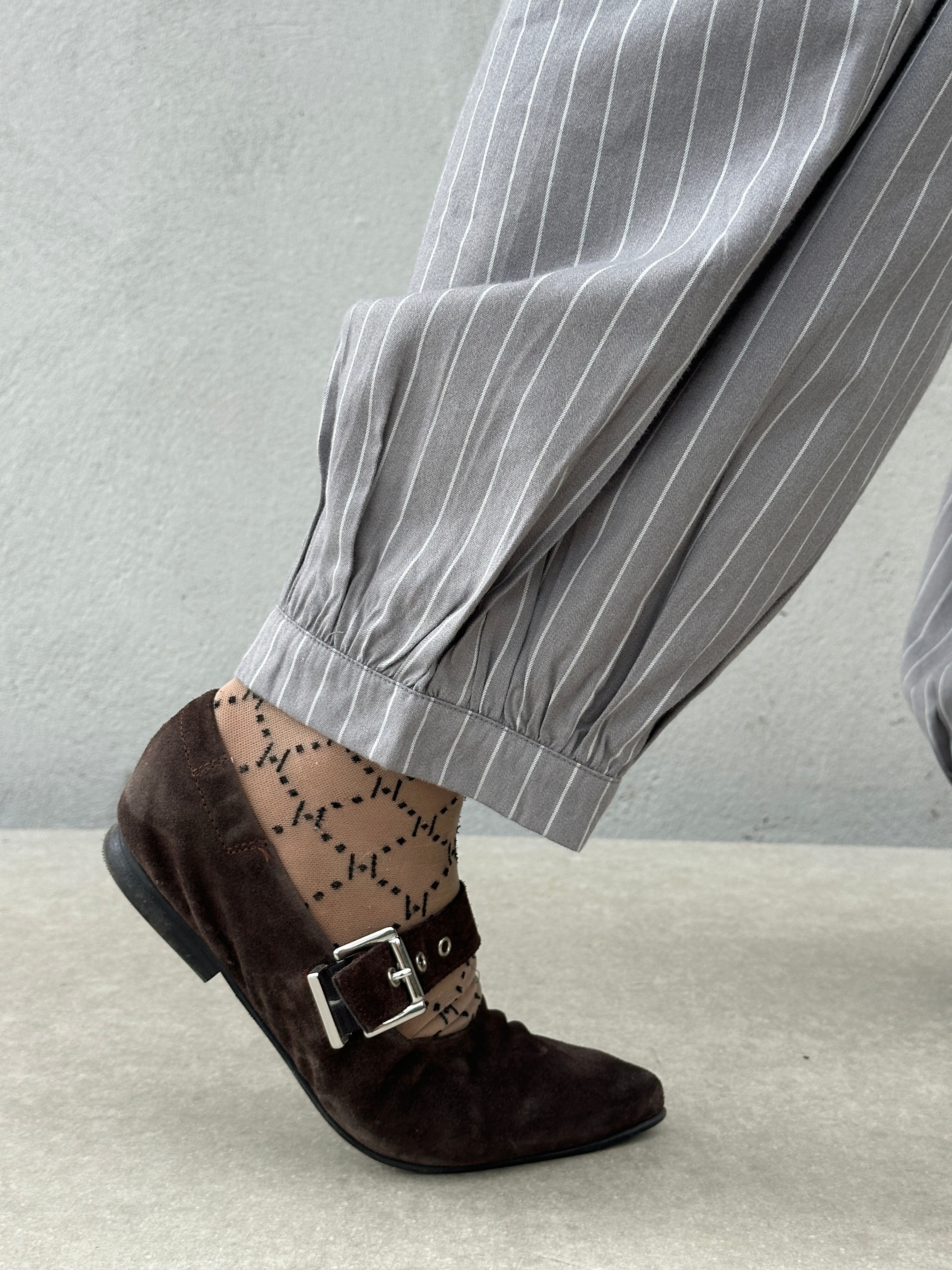 Gaspar 2607935 Tropea pants pinstripe grey