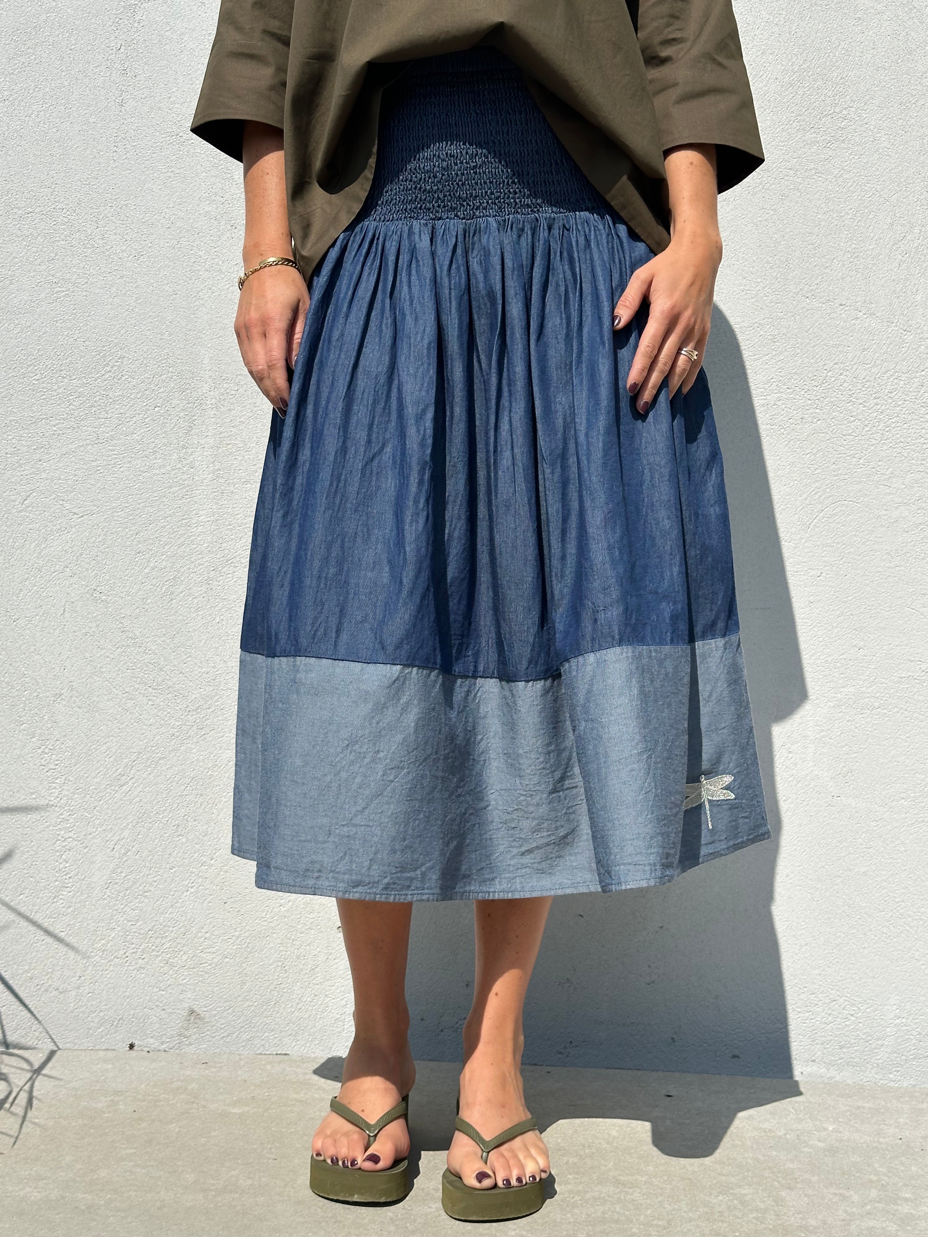 Gaspar 2607950 Vienna Denim skirt blue
