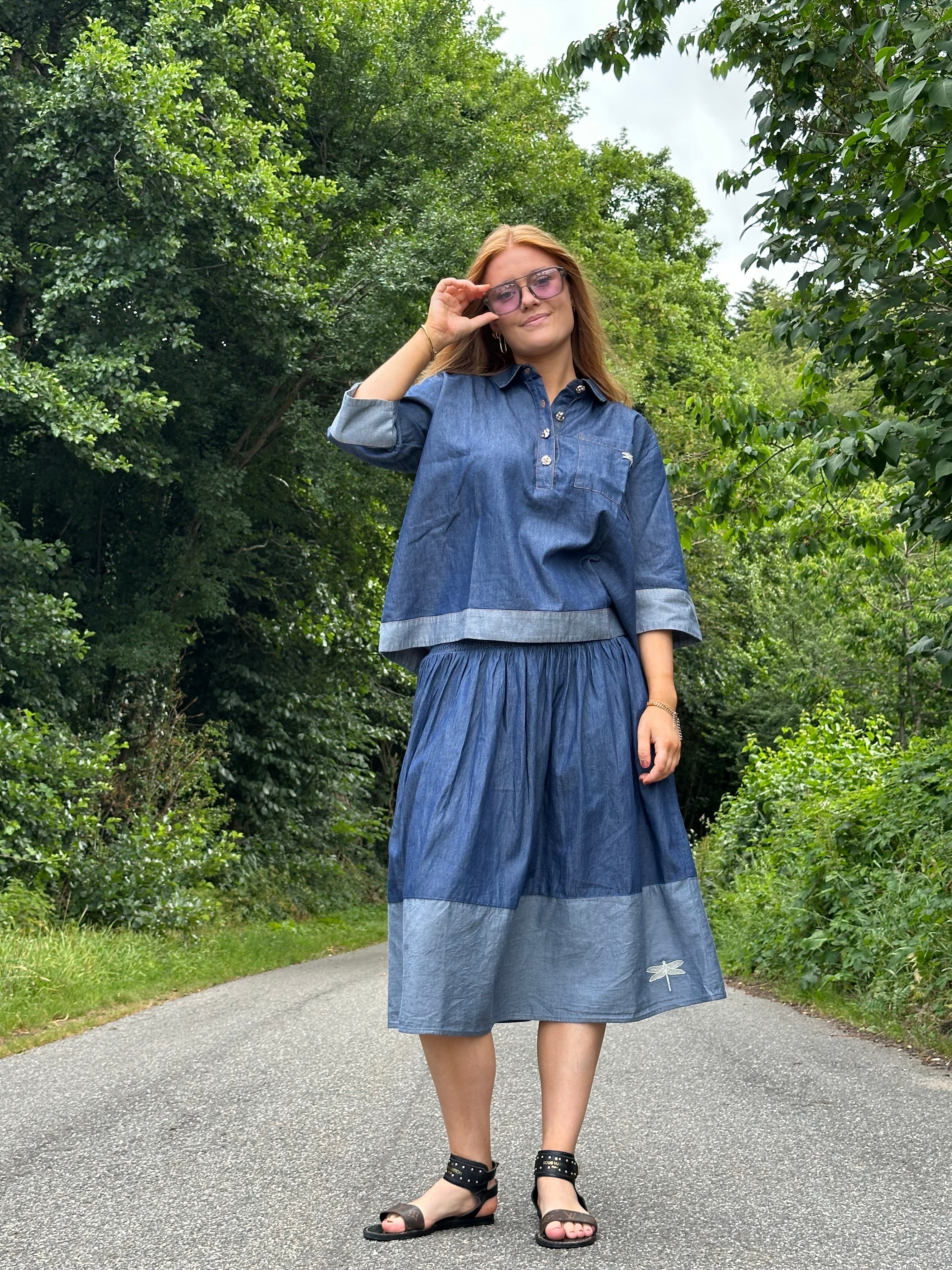 Gaspar 2607950 Vienna Denim skirt blue