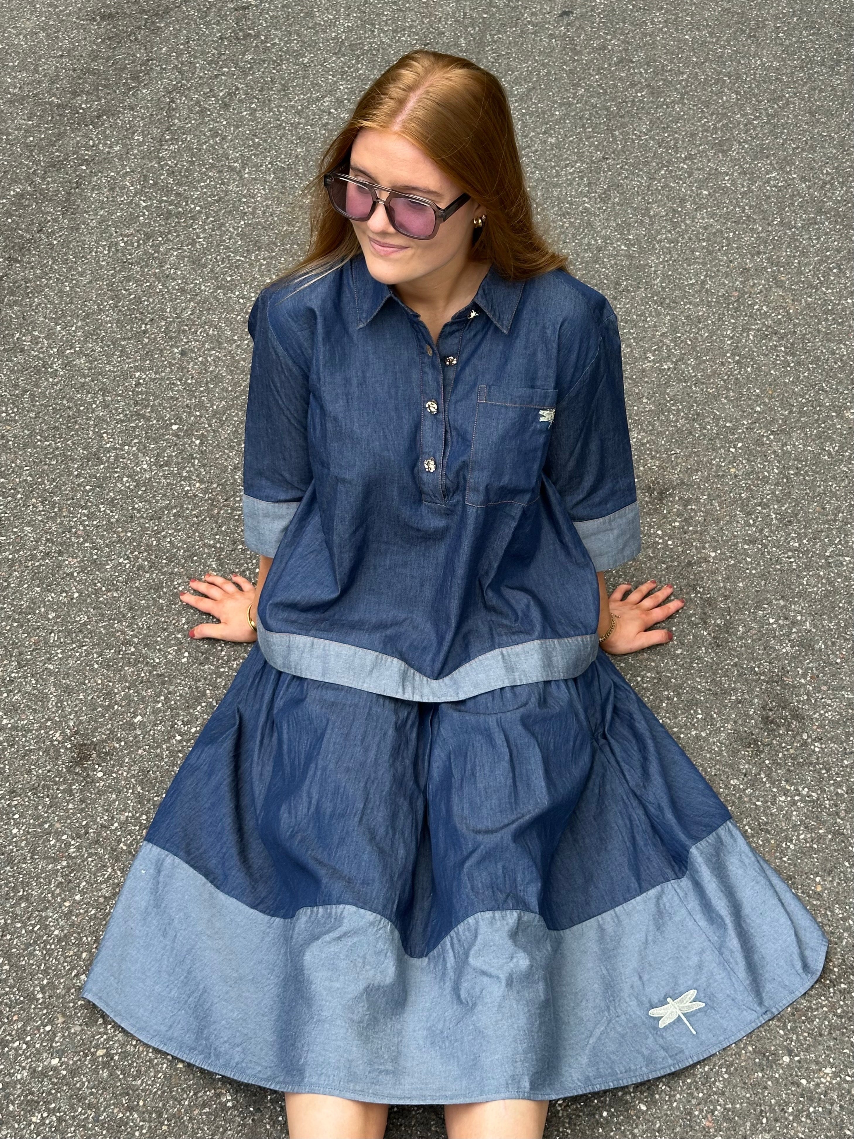 Gaspar 2607950 Vienna Denim skirt blue