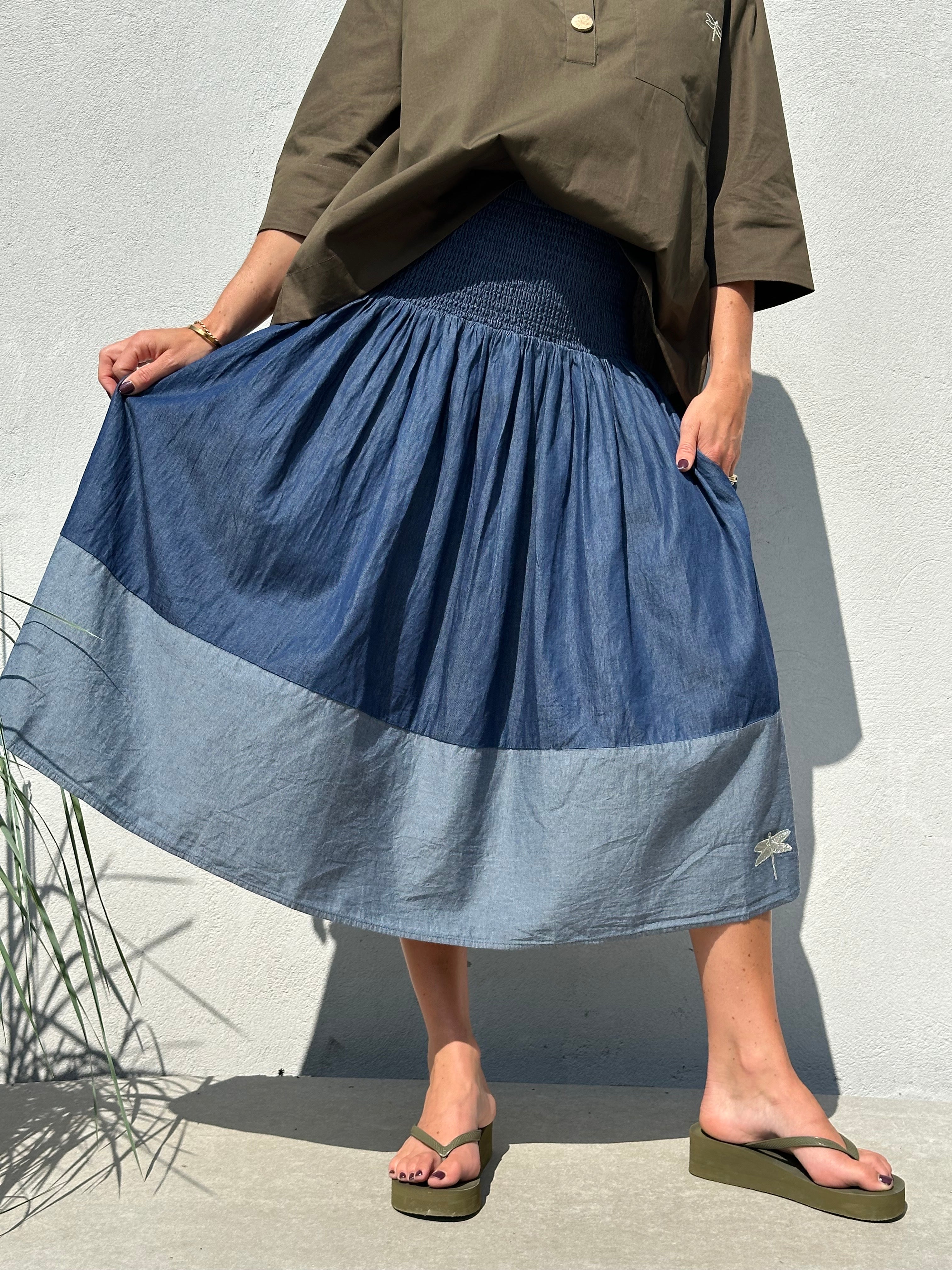 Gaspar 2607950 Vienna Denim skirt blue