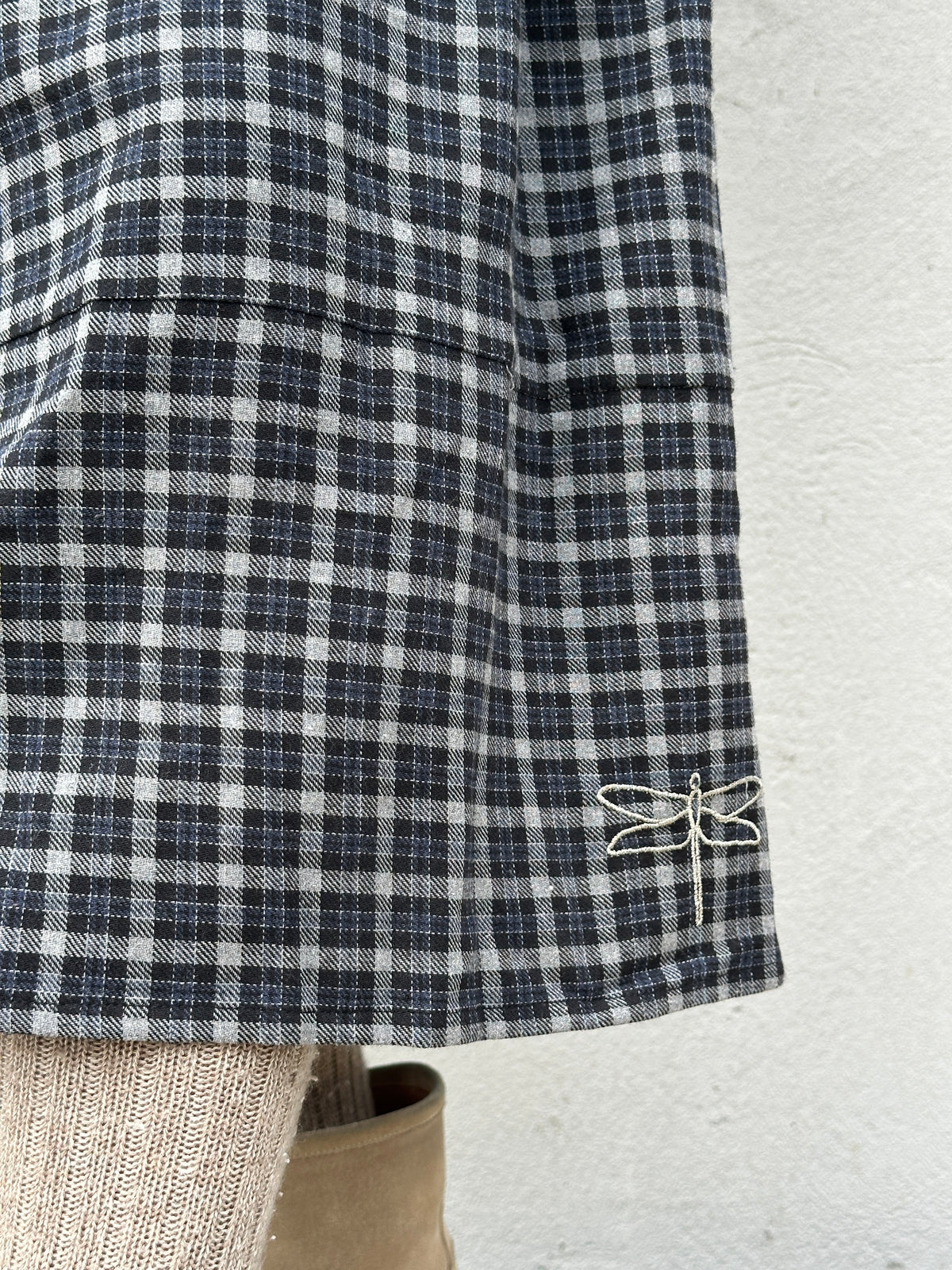 Gaspar 2607951 Vienna skirt check dark blue