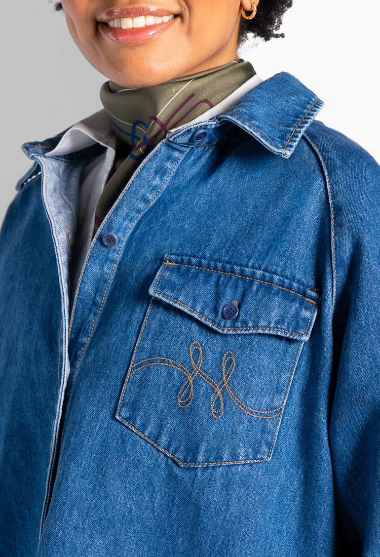 HÈST 2630190760 Kylie denim wash shirt