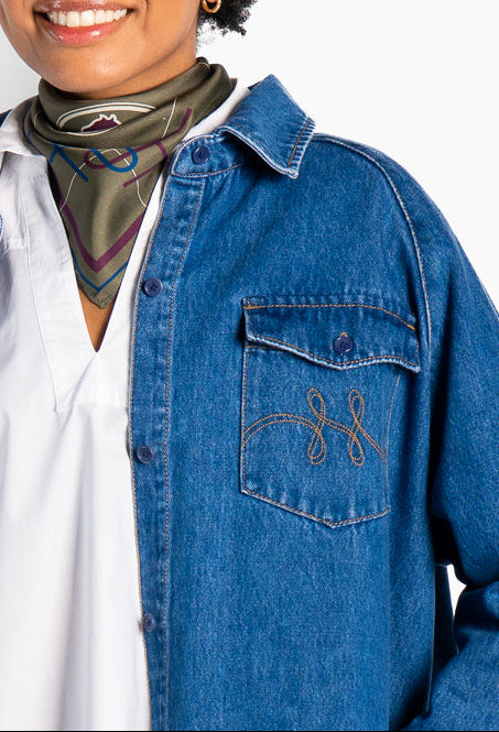 HÈST 2630190760 Kylie denim wash shirt