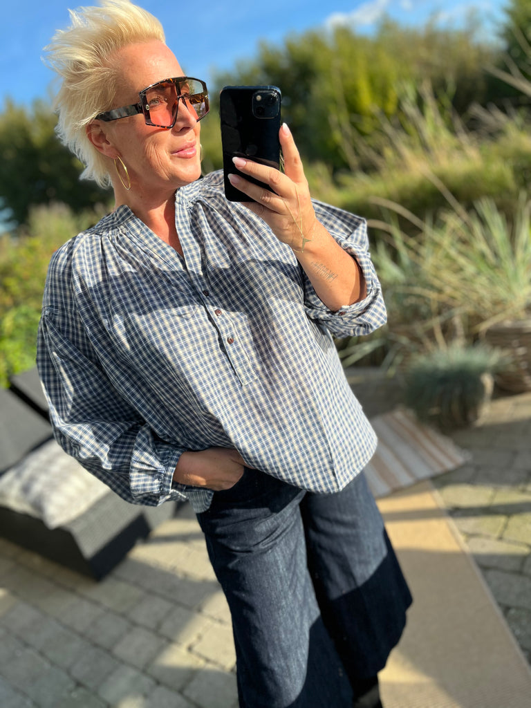 LECOCO 34937 skjorte tern blue