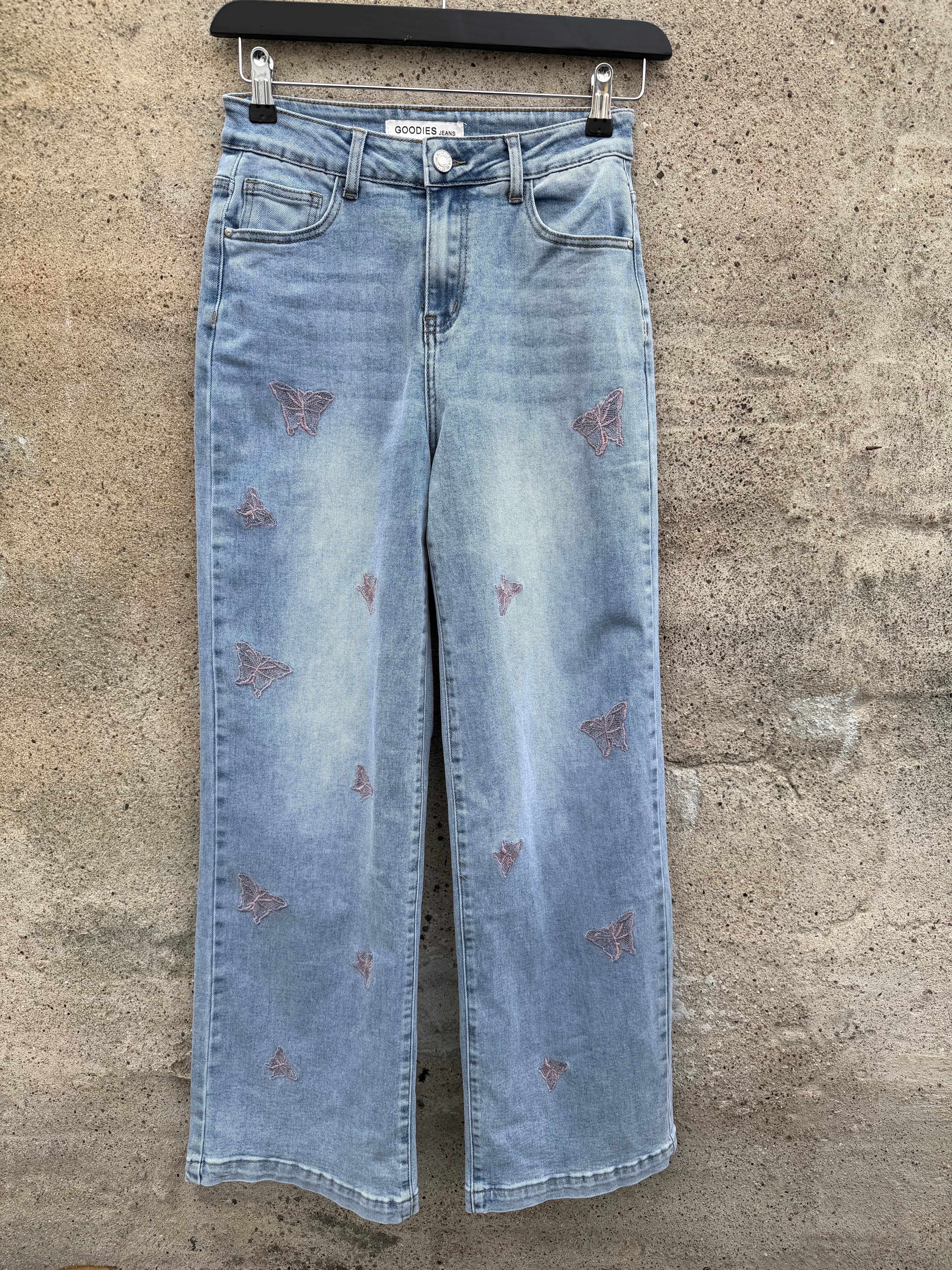 By Engbork Q865 jeans denim butterfly