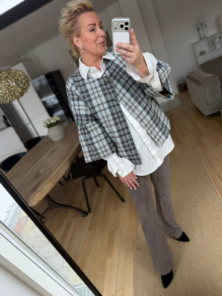 Depeche 51378 Ava pants flare suede taupe