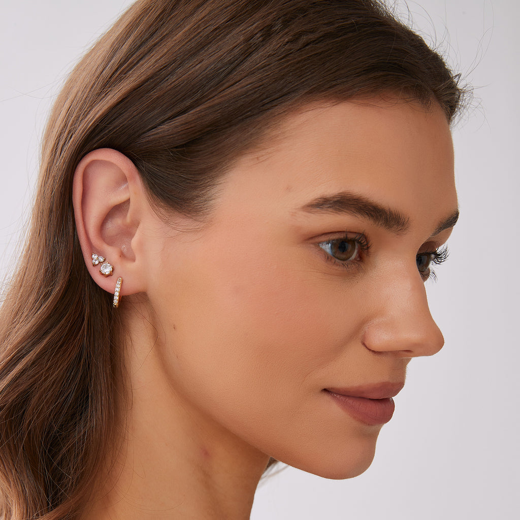 By Jolima Verona crystal small hoops G