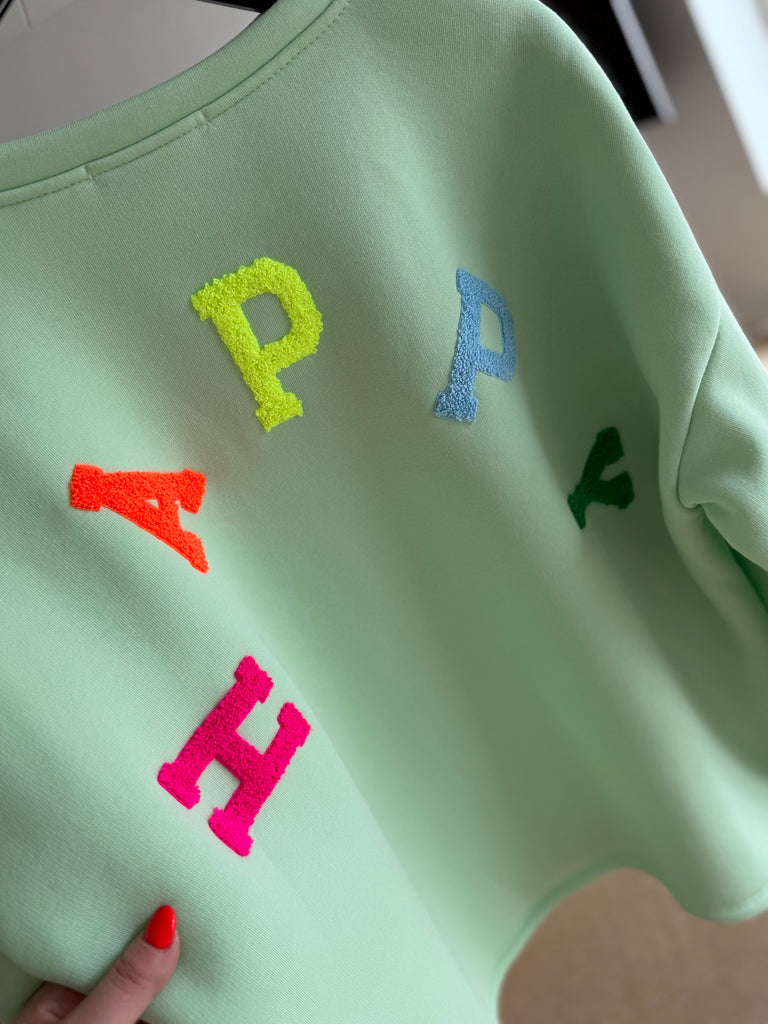 Boho Love B1339 HAPPY sweat mint