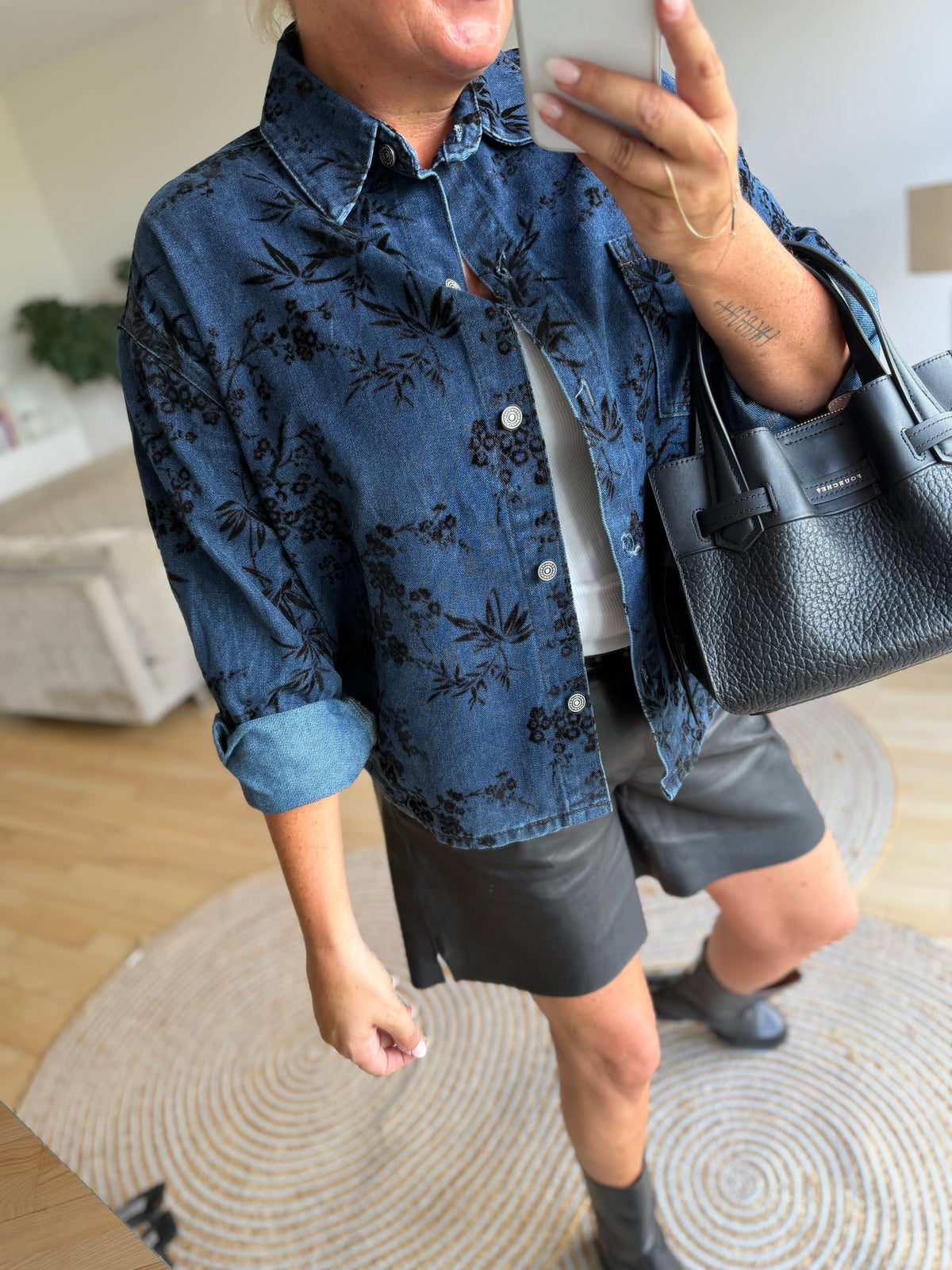 OM-HU Myrinne 226605 shirt denim blue