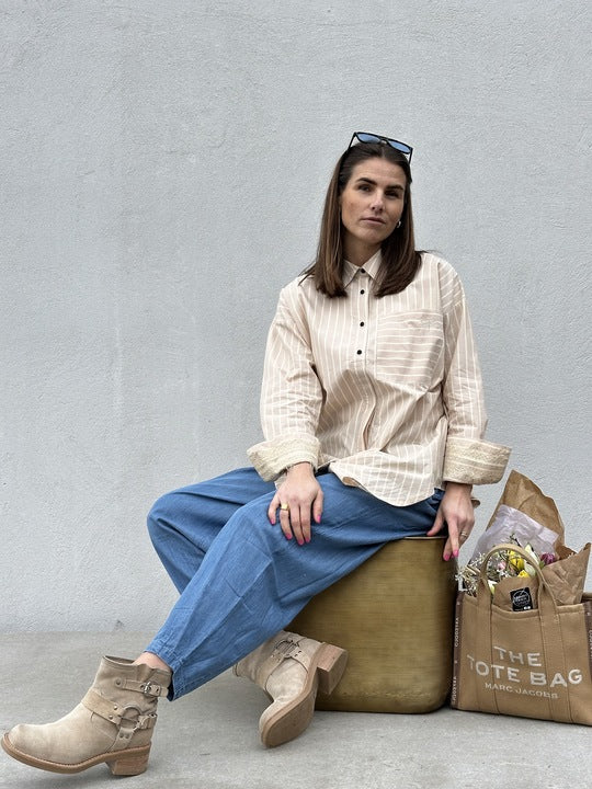 Gaspar 2610328 Skagen shirt stripe sand