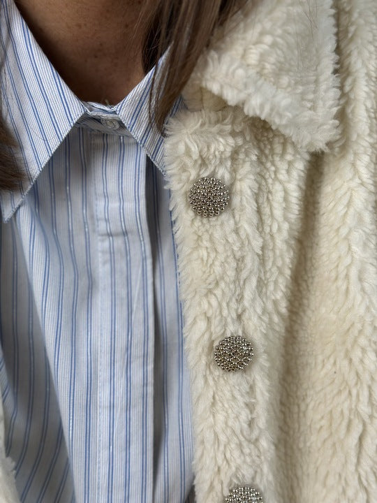 Gaspar 2510505 Harlem duffy jacket off white