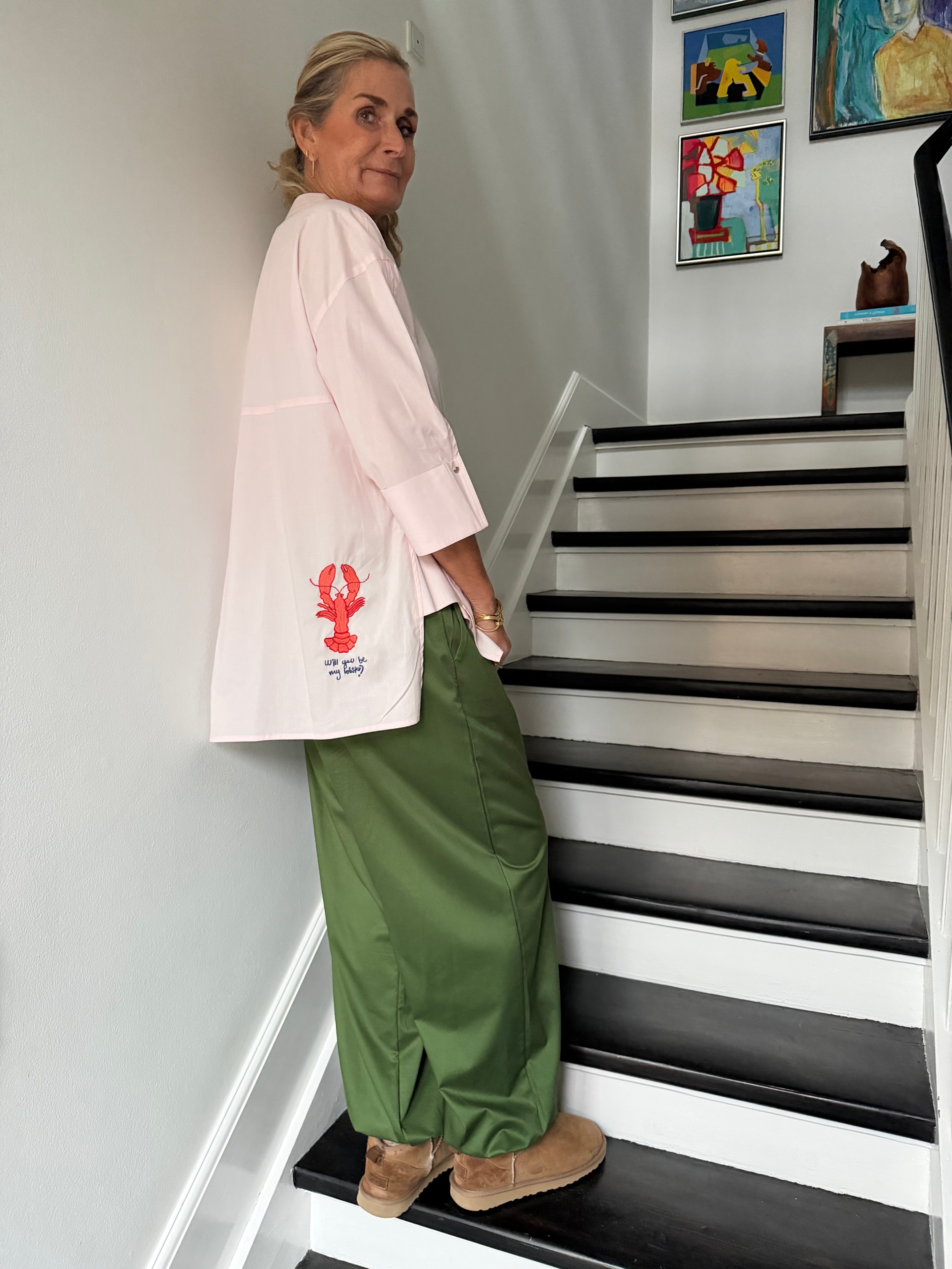 WAUW Bella ballon pants green