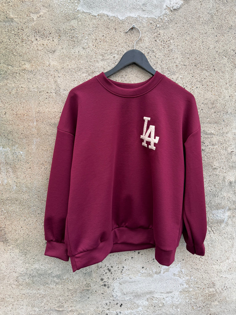 By Engbork  LA sweat bluse + buks bordeaux