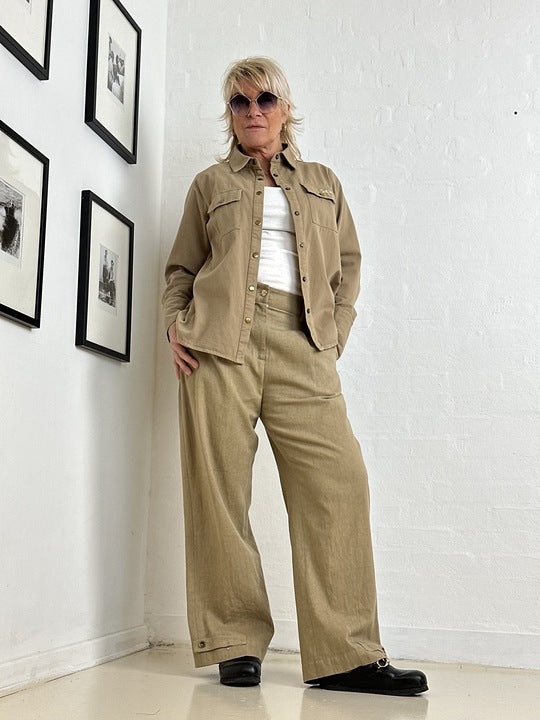 Gaspar 2601315 Lyon canvas shirt sand