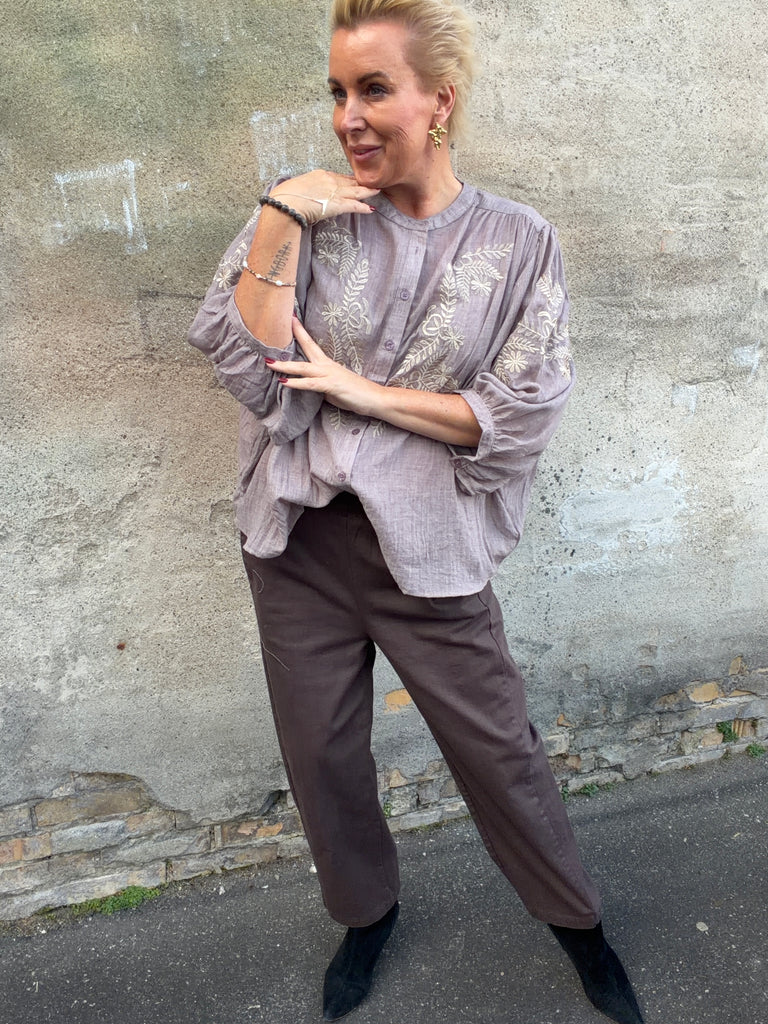 LECOCO 34823 Wendy skjorte coffee