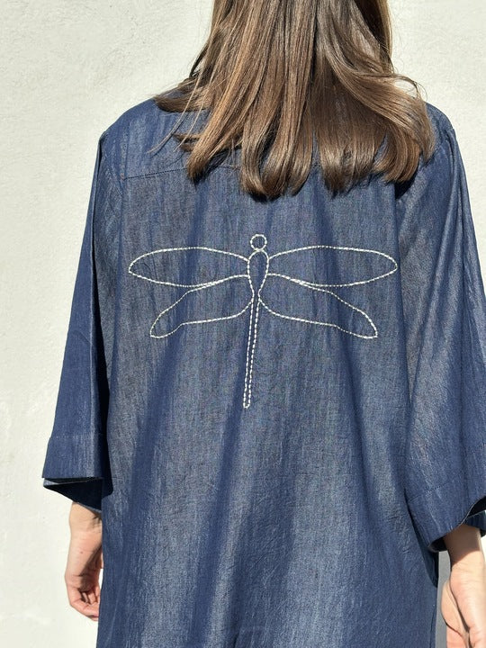 Gaspar 2601707 Mumbai short dress denim