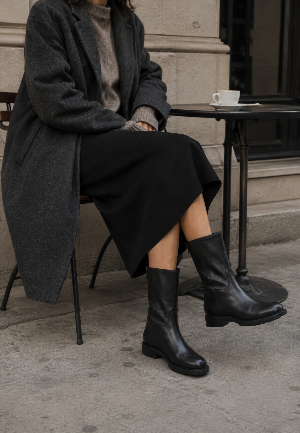 BUKELA Elia støvle leather black