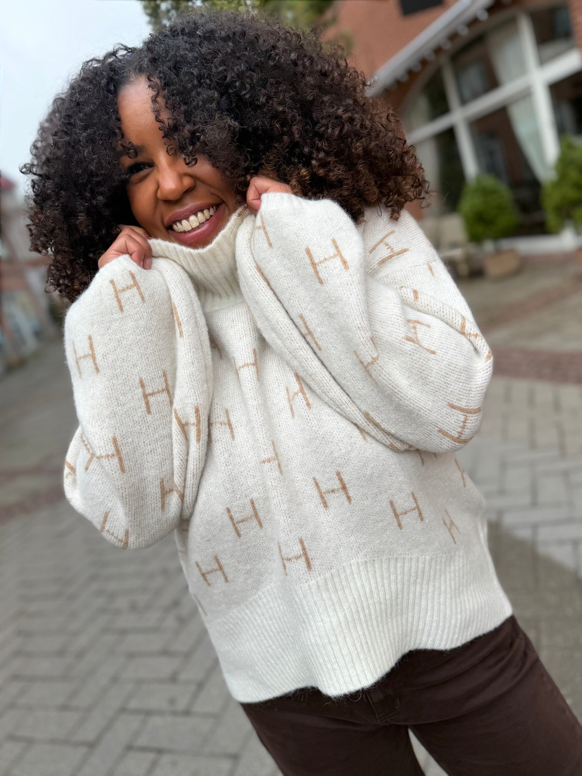 HÈST 1010120101 FAM sweater short white