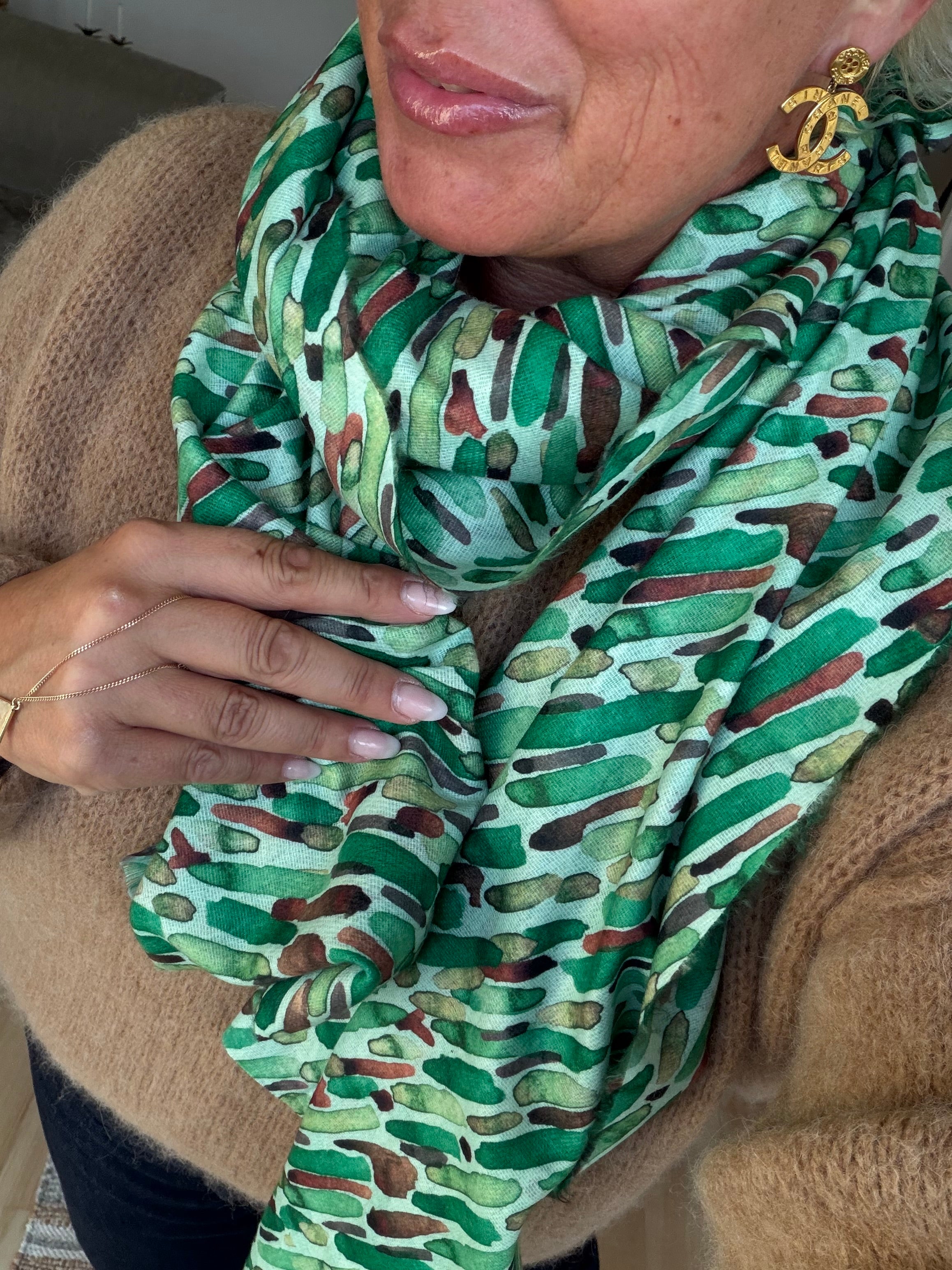Tørklæde 0214-03 green