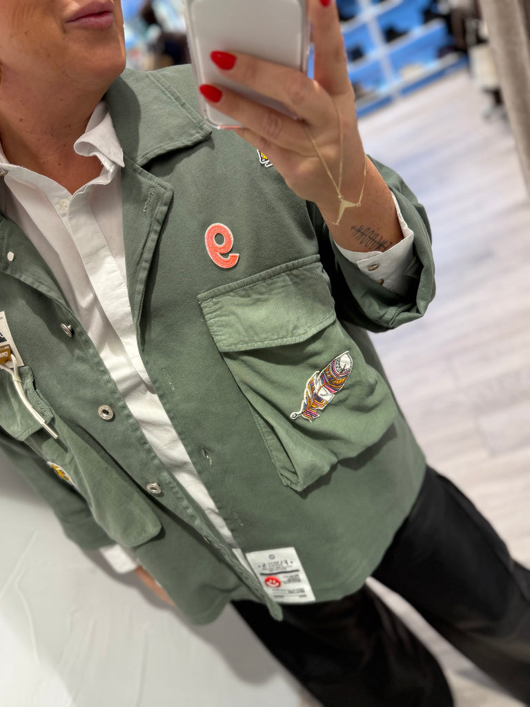 Boho Love B1315 Army jakke green