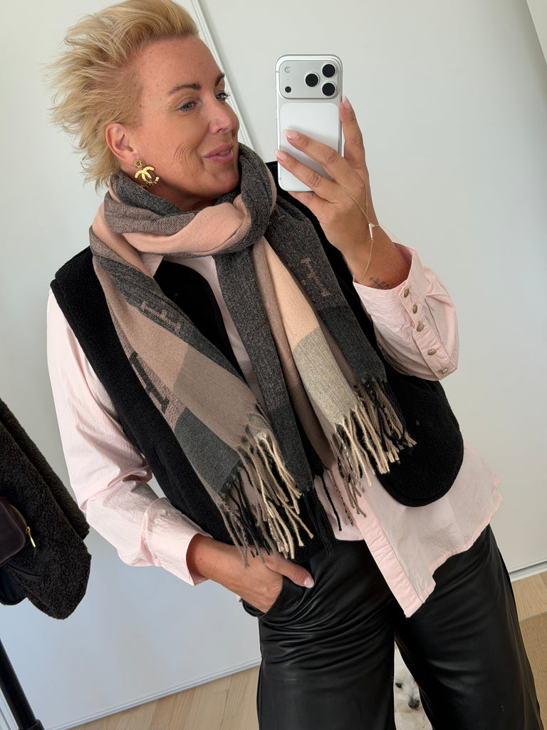 Tørklæde 0253-02 H letter rose