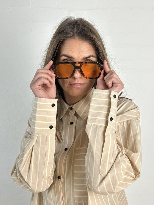 Gaspar 2610328 Skagen shirt stripe sand