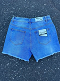 By Engbork HM6344 denim shorts HW blue wash