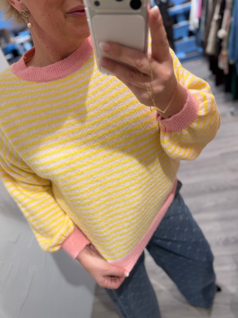 Boho Love B1318 strik stripes pink