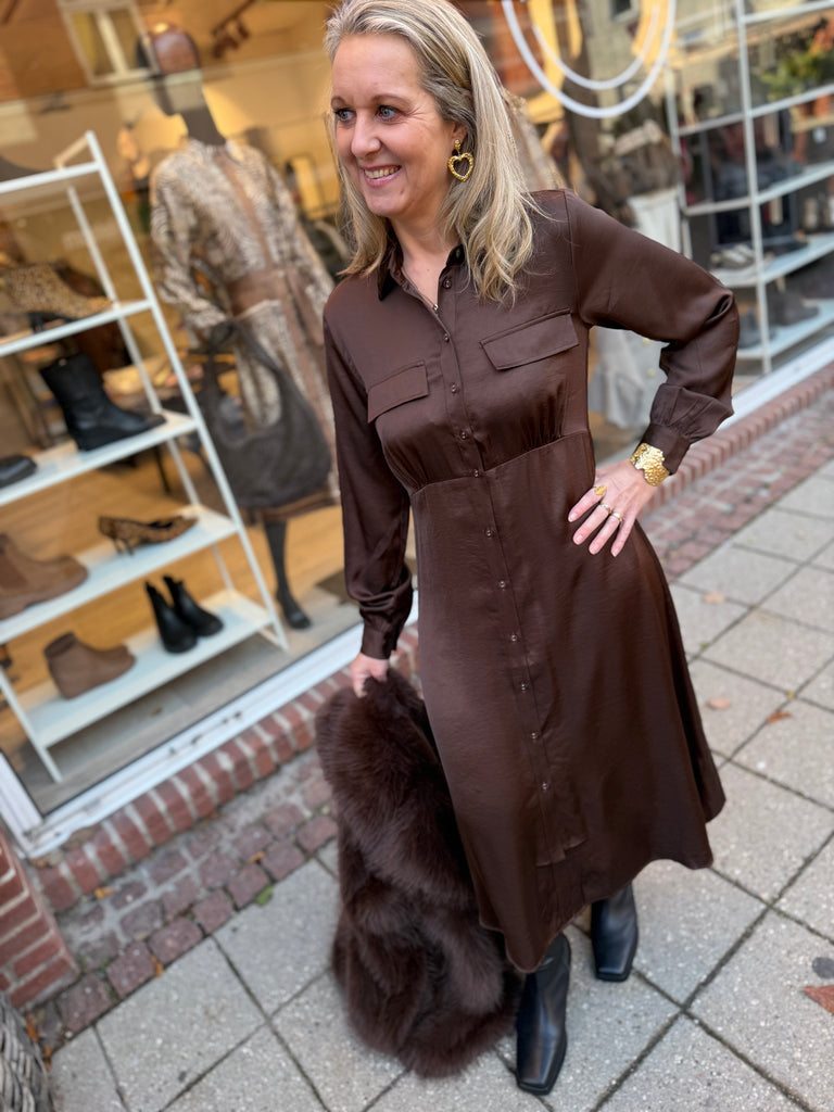 Love & Divine love1420-1 dress brown