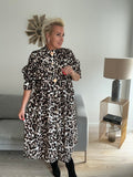 By Engbork 7019 Koko kjole lang Leopard