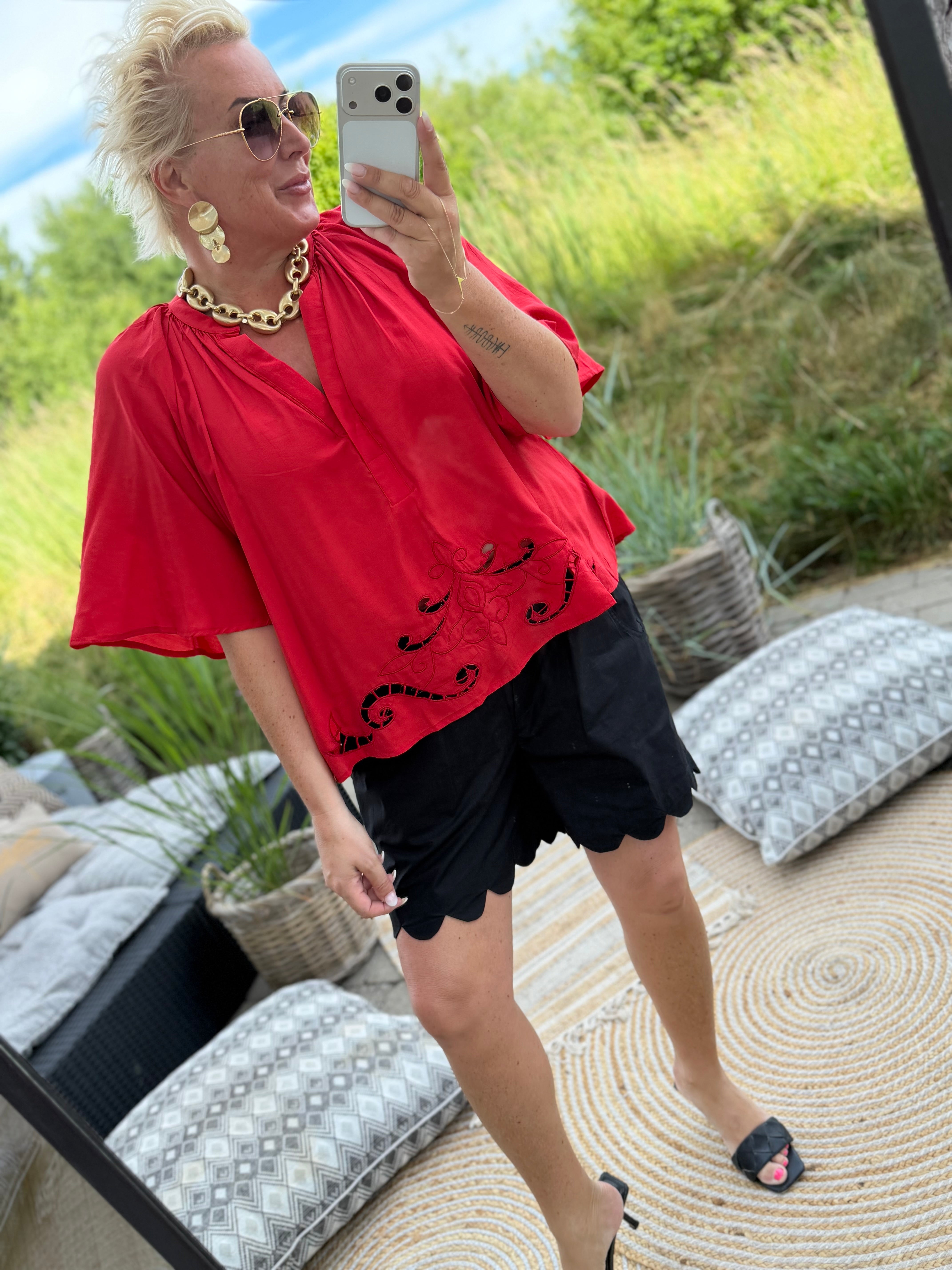 Love & Divine love1607 blouse red