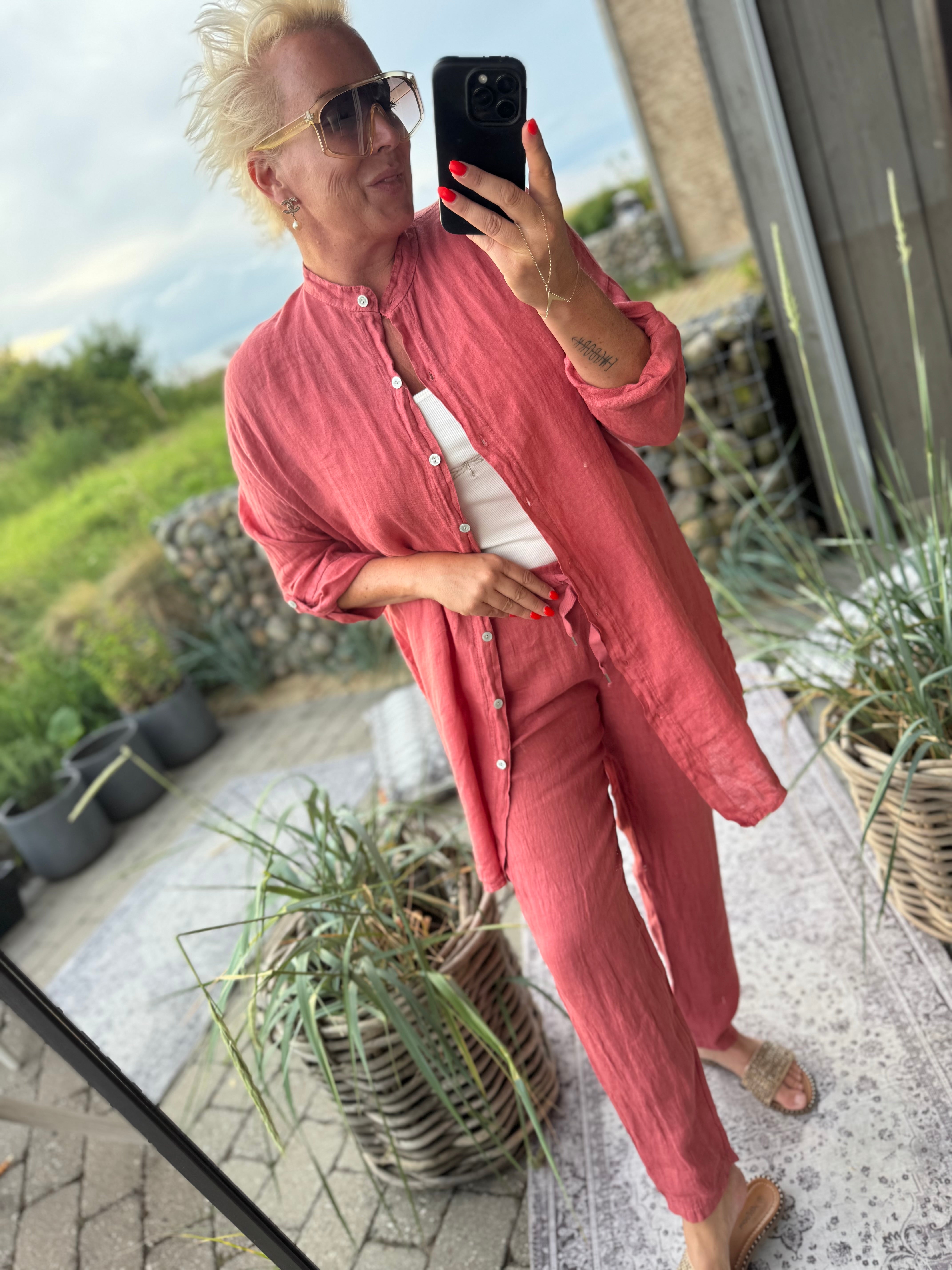Boho Love Adel skjorte hør peber