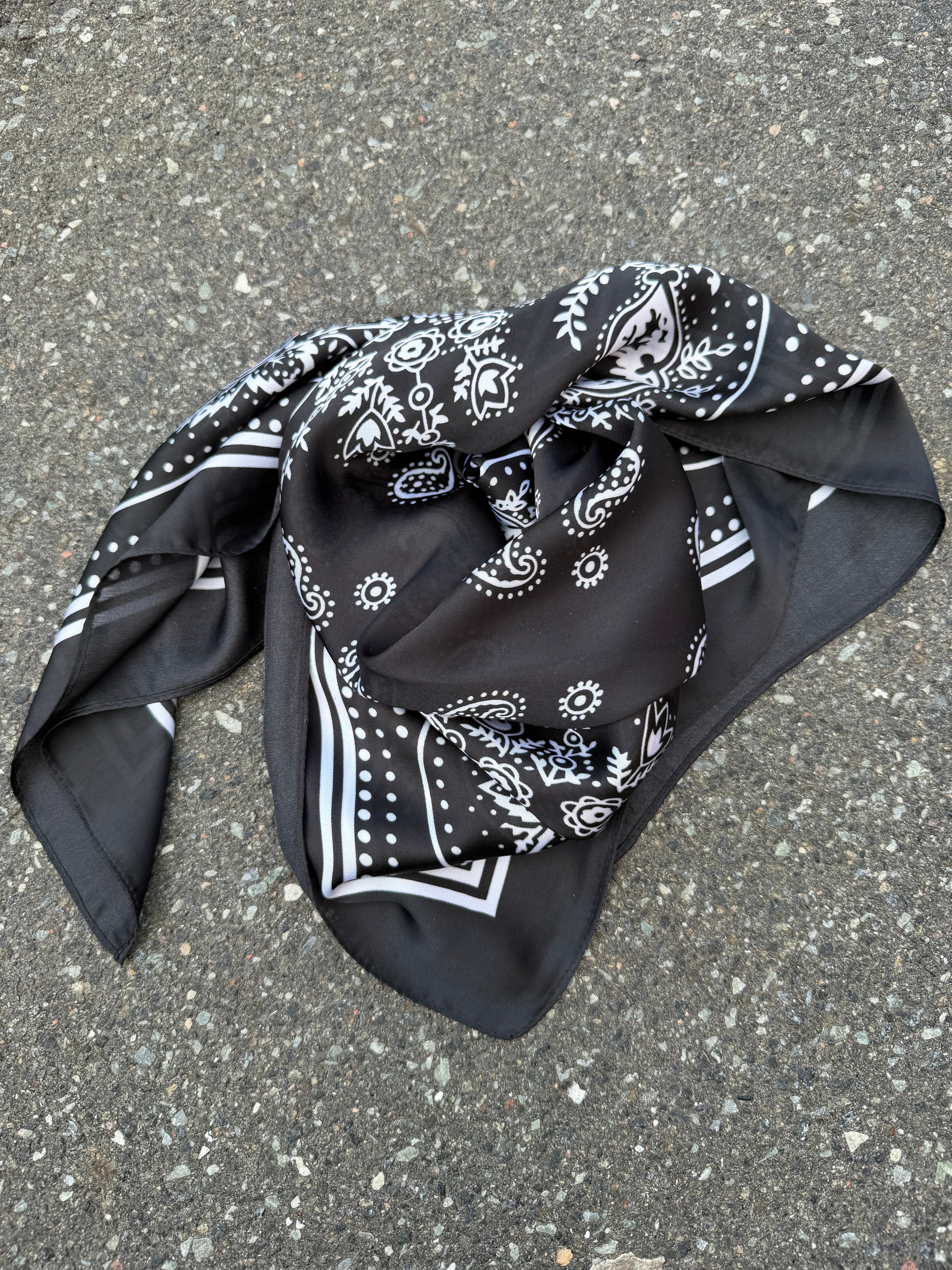 Qnuz 4862 Classic scarf black