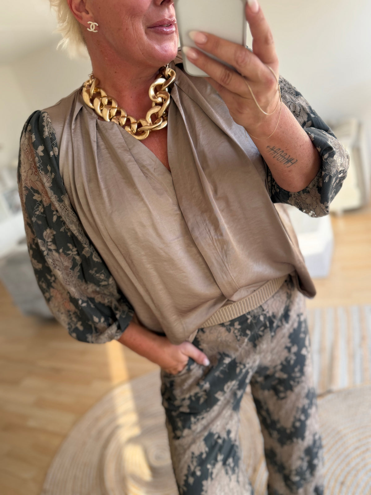 Costamani 2608112 Laci blouse grey/sand