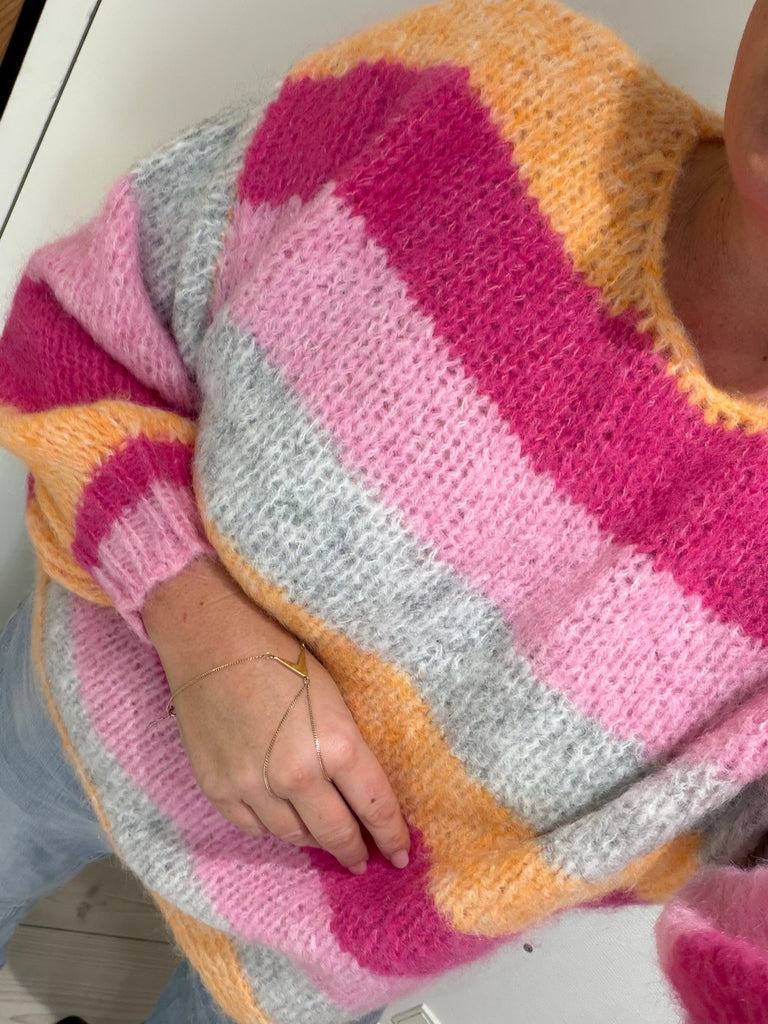 LECOCO 35016 Shella strik peach